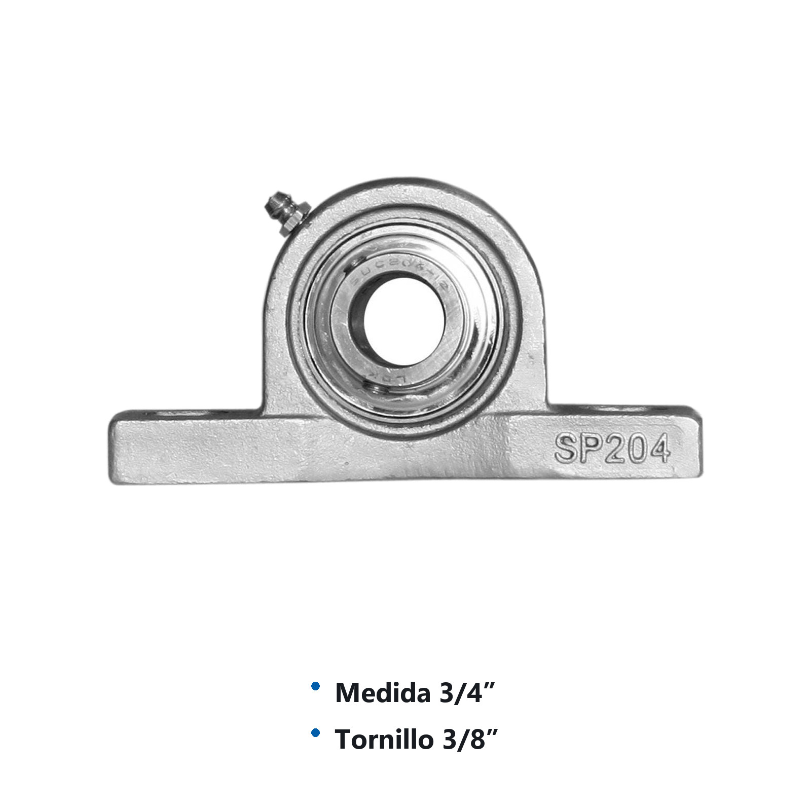 CHUMACERA DE PISO  UCP204-12 3/4"  INOX. - Imagen 2