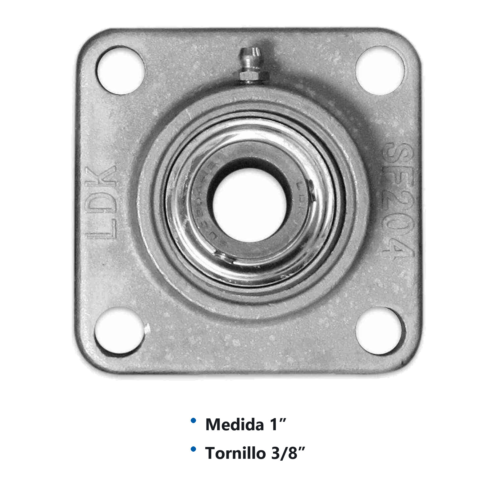 CHUMACERA DE PARED  4T.    UCF205-16 1"  INOX. - Imagen 2