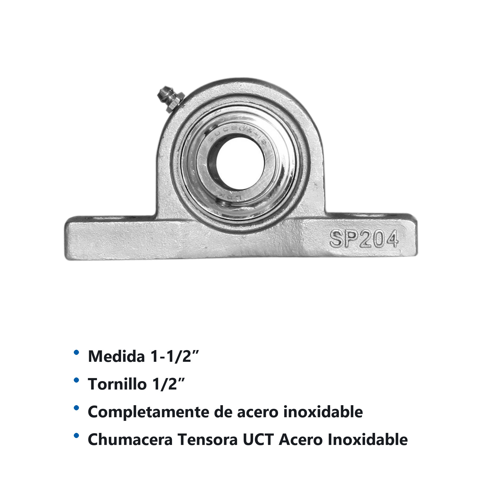 TENSOR CHUMACERA UCT208-24  INOX. - Imagen 2