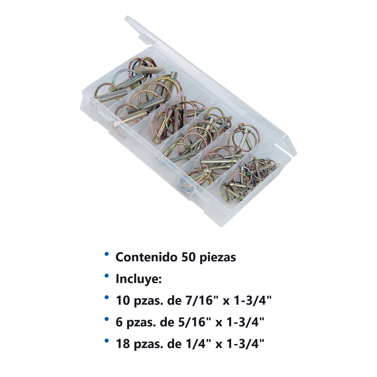 JGO DE PERNO CON HOYO 50 PZAS - Imagen 2