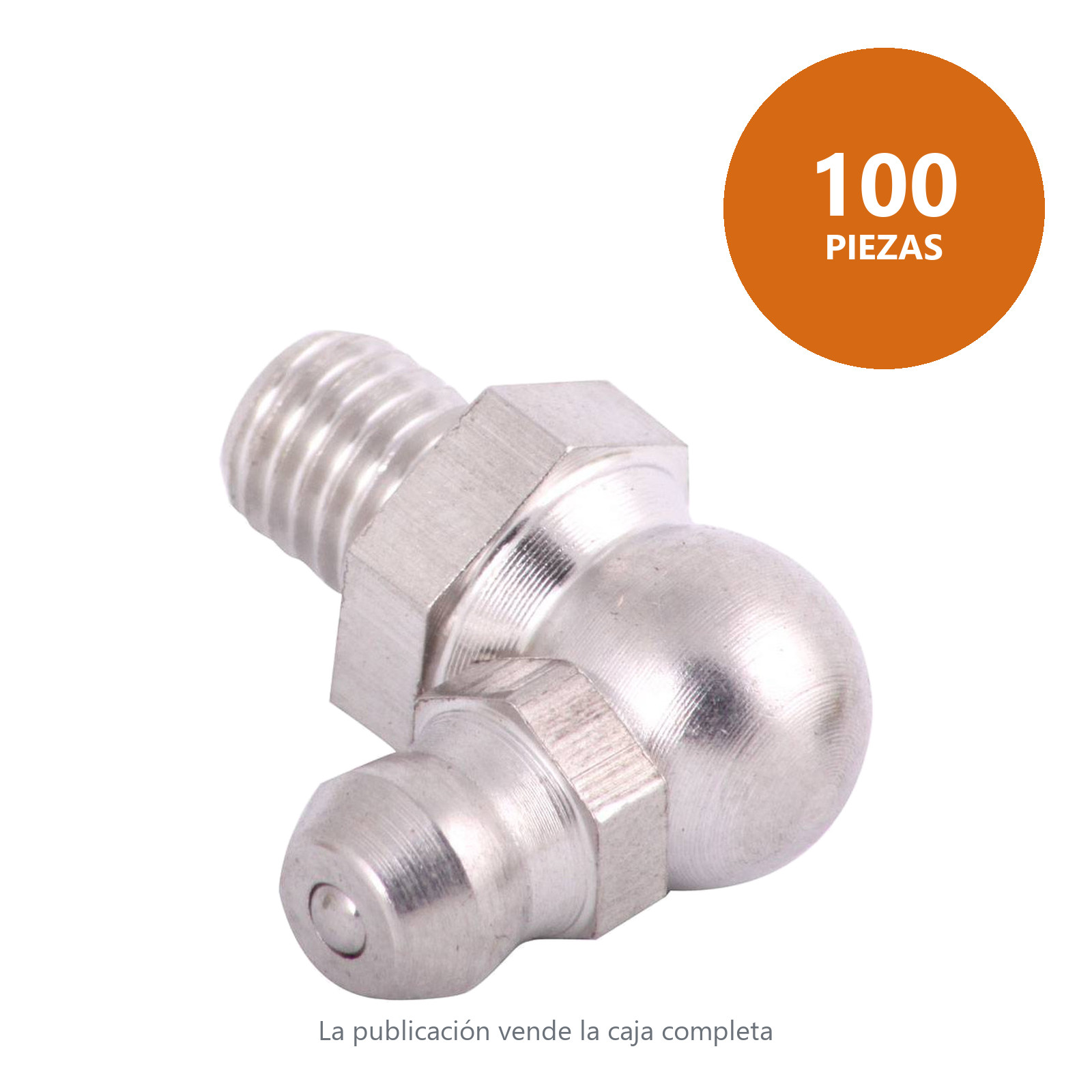 GRASERA 1/4-28 90° INOXIDABLE (Precio x pieza - Empaque c/100 pzas) - Imagen 2