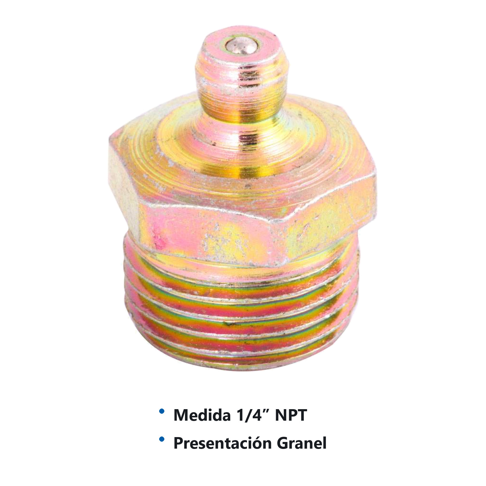 GRASERA 1/4" NPT RECTA H-300 (Precio x pieza - Empaque c/200 pzas) - Imagen 3