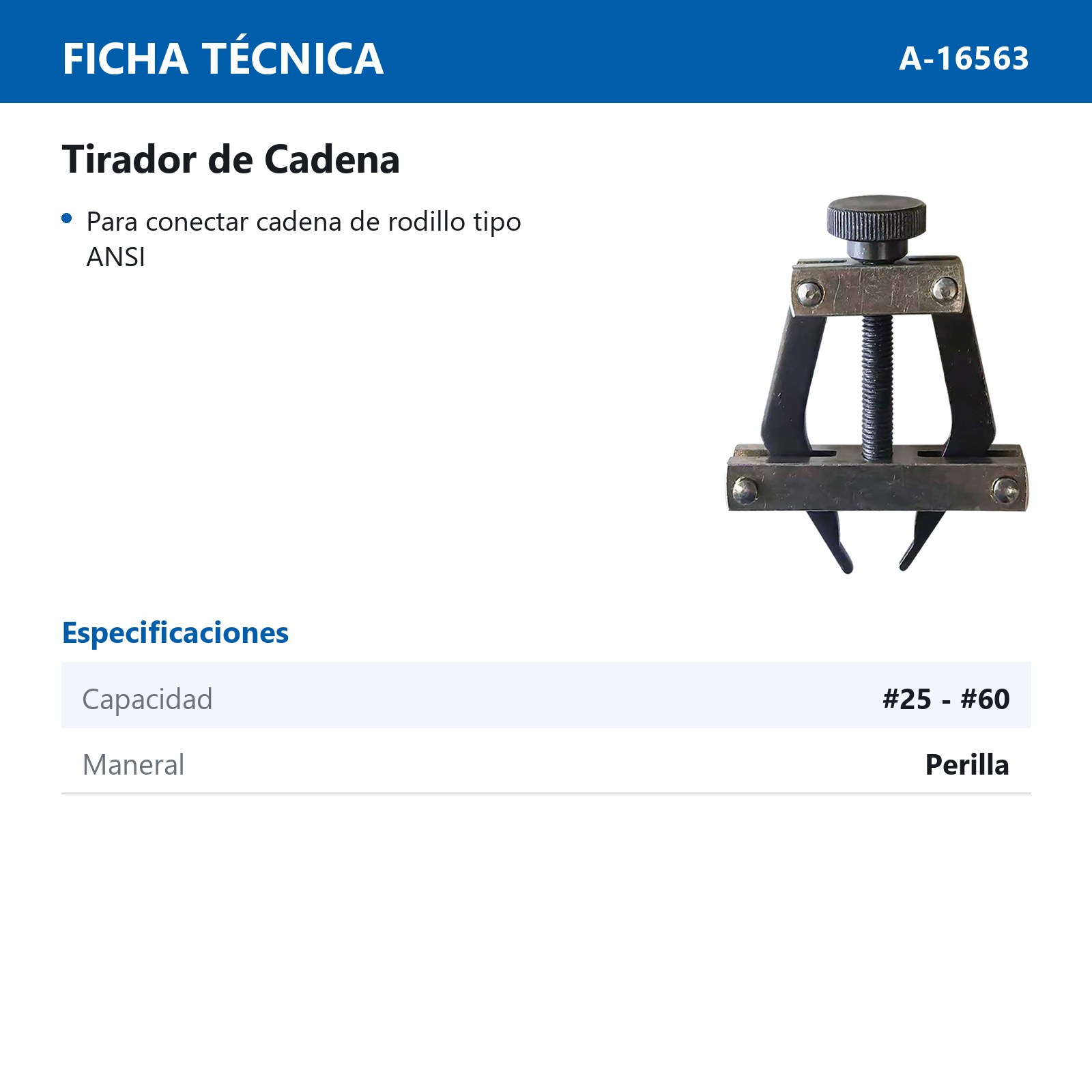 TIRADOR DE CADENA #25 - #60 - Imagen 2