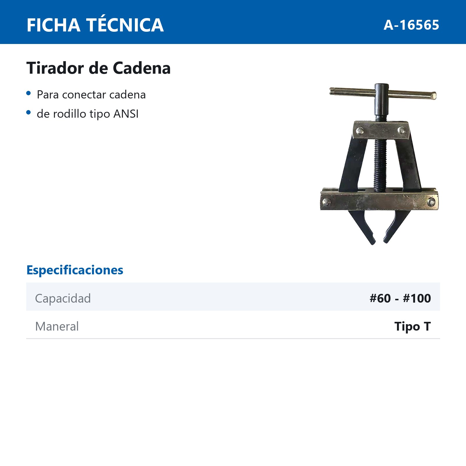 TIRADOR DE CADENA #60 - #100 - Imagen 2