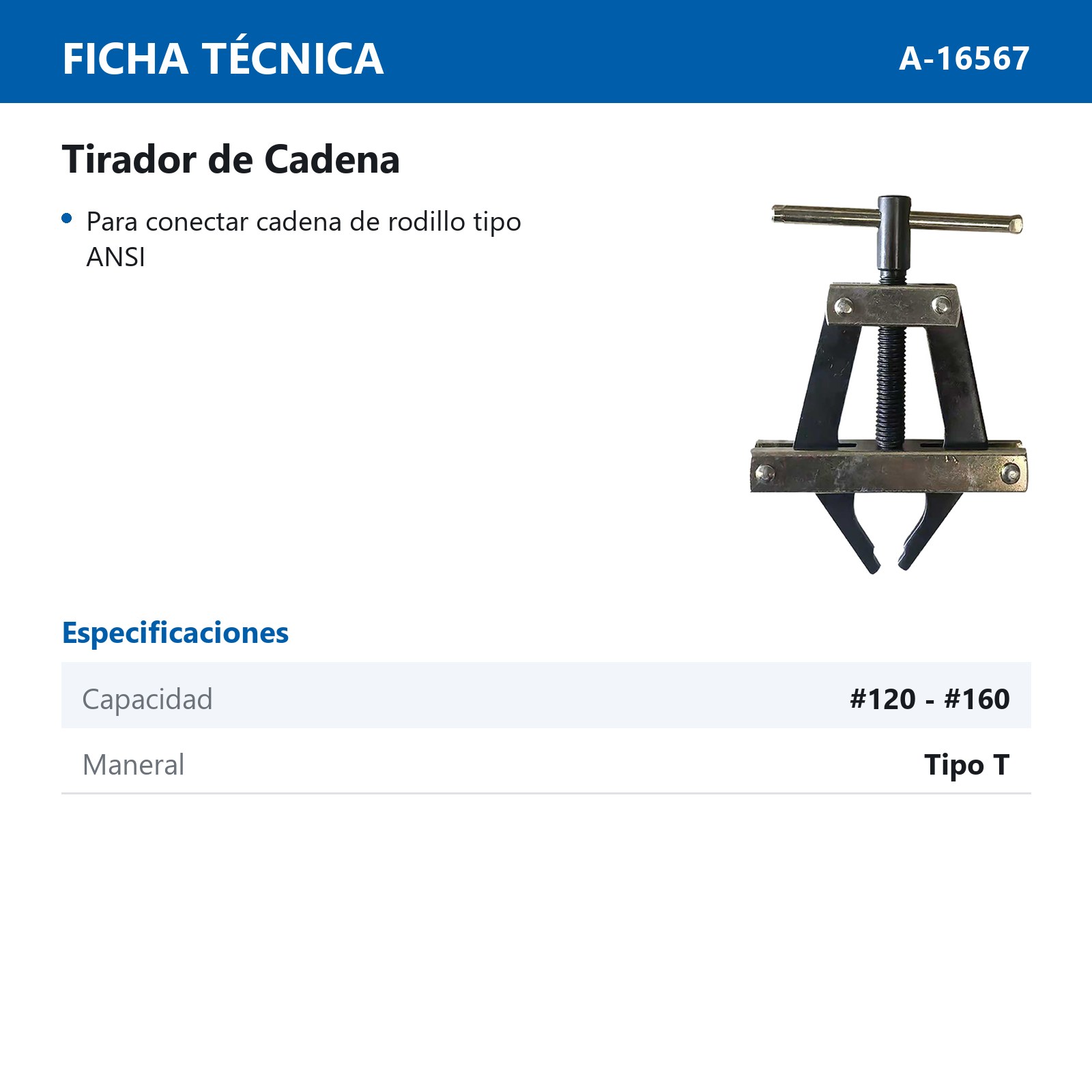 TIRADOR DE CADENA #100 - #200 - Imagen 2