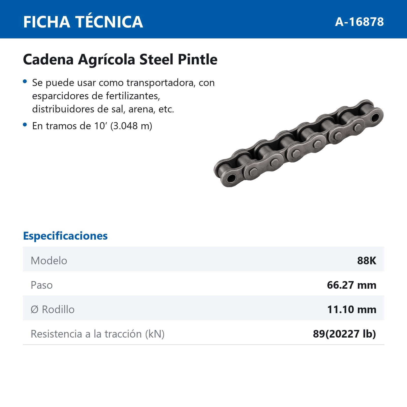 CADENA 88K (CAJA DE 10 PIES) - Imagen 2
