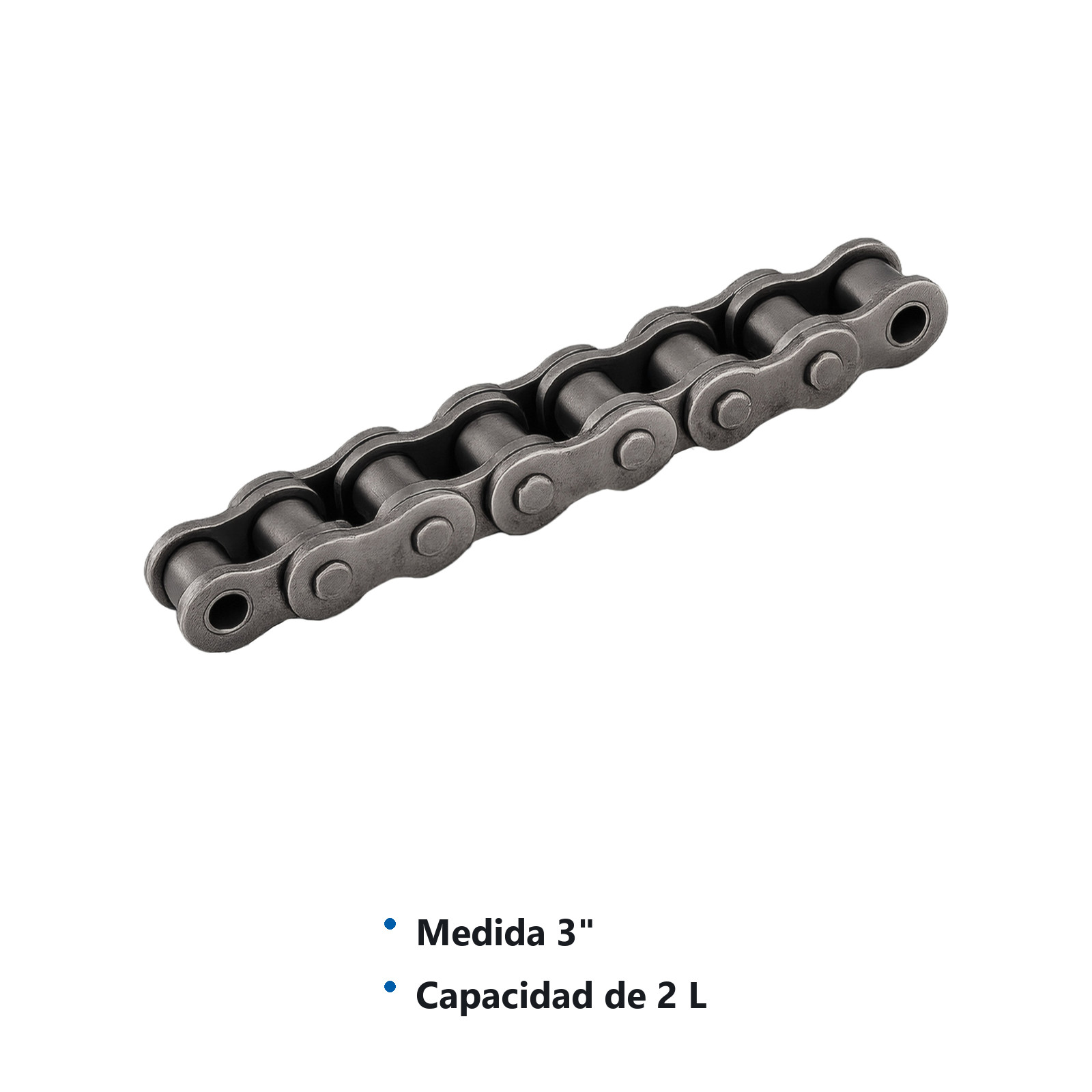 CADENA RODILLO C2060H D5/2L SS PERNO CADA 3" / C/2O. ESLABON EXTERIOR (CAJA DE 10 PIES) - Imagen 2