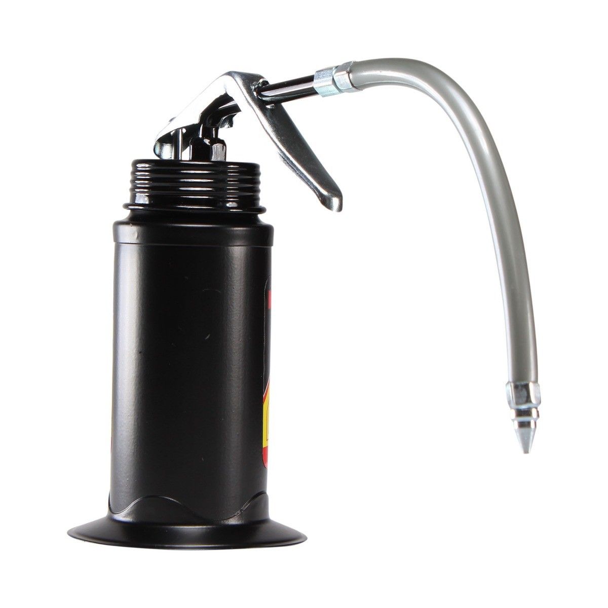 MIKELS A1F Aceitera de presión, bote de acero, tubo flexible (160 ml) - Imagen 4