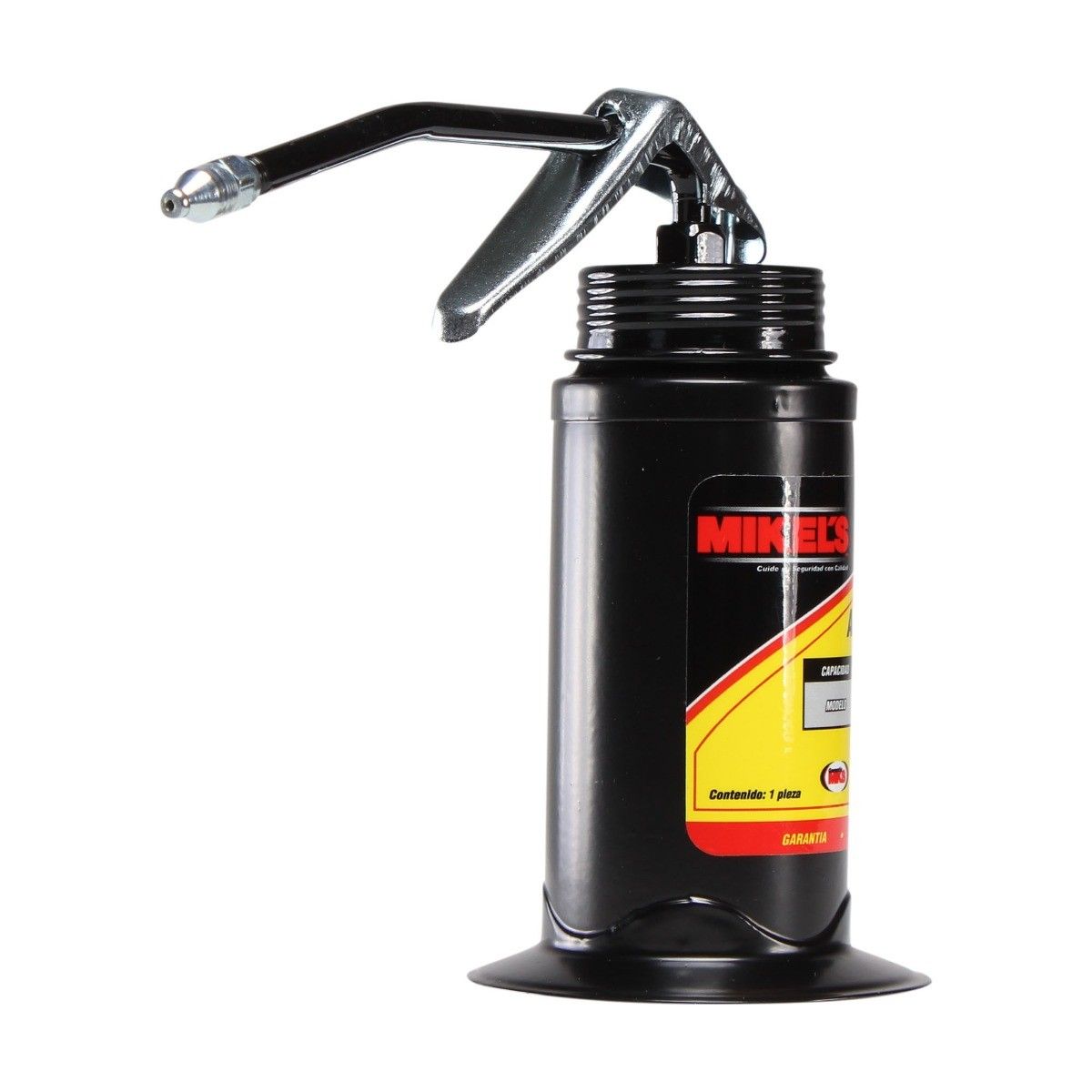 MIKELS A1R Aceitera de presión, bote de acero, tubo rígido (160 ml) - Imagen 2