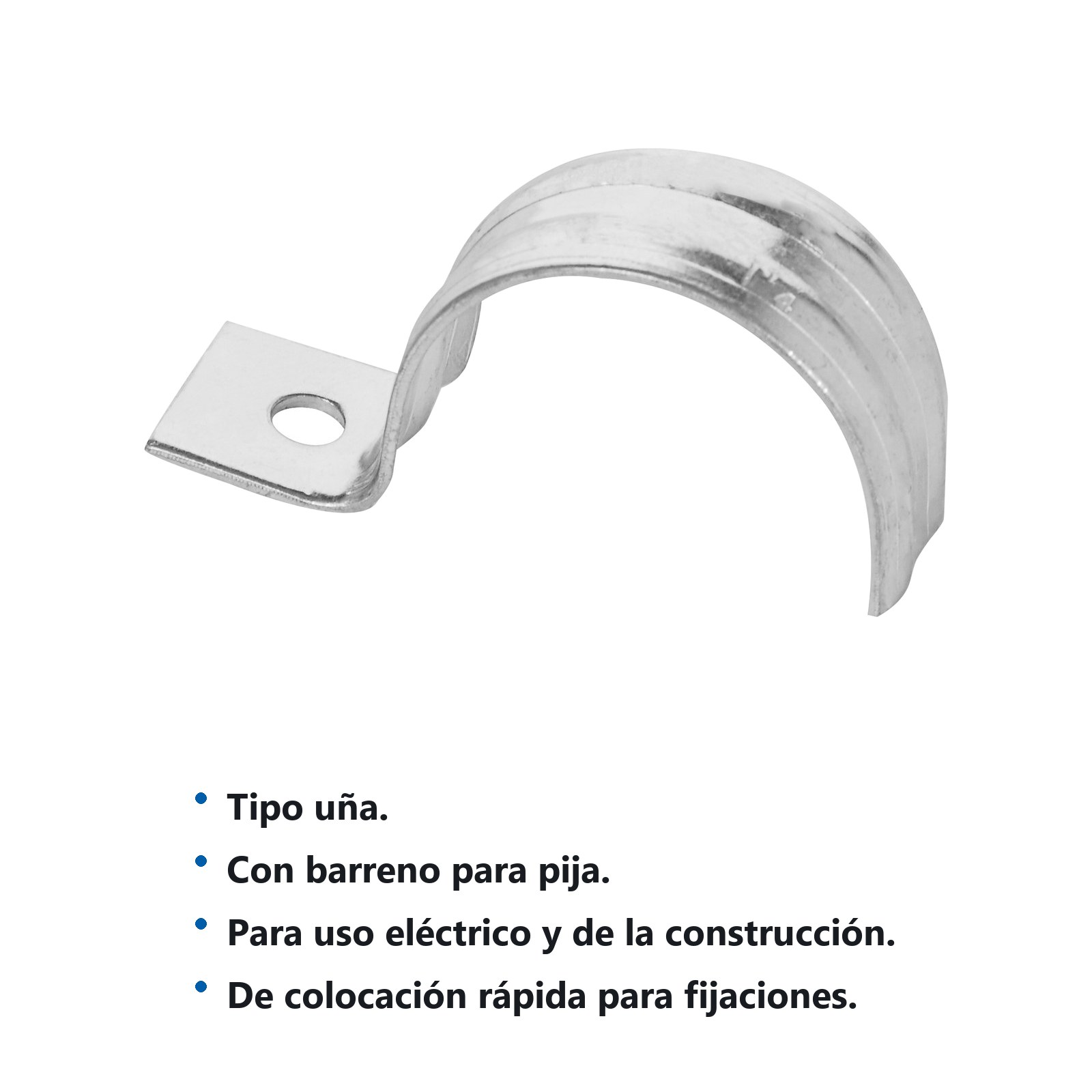Abrazadera para tubo tipo uña 1-1/4", 5 piezas Surtek - Imagen 2