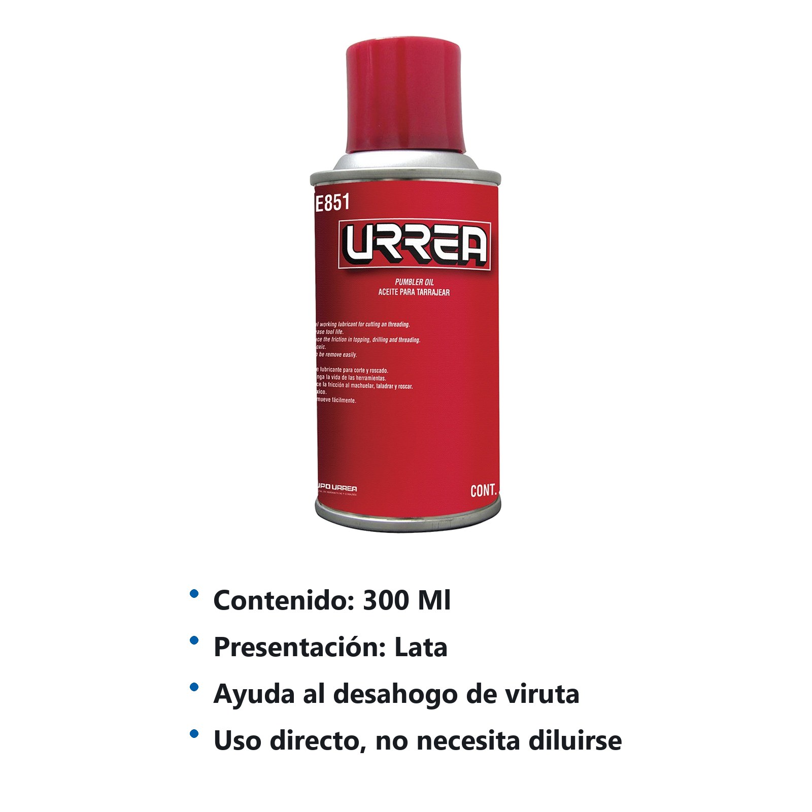 Aceite para tarraja de 110 ml Urrea - Imagen 2