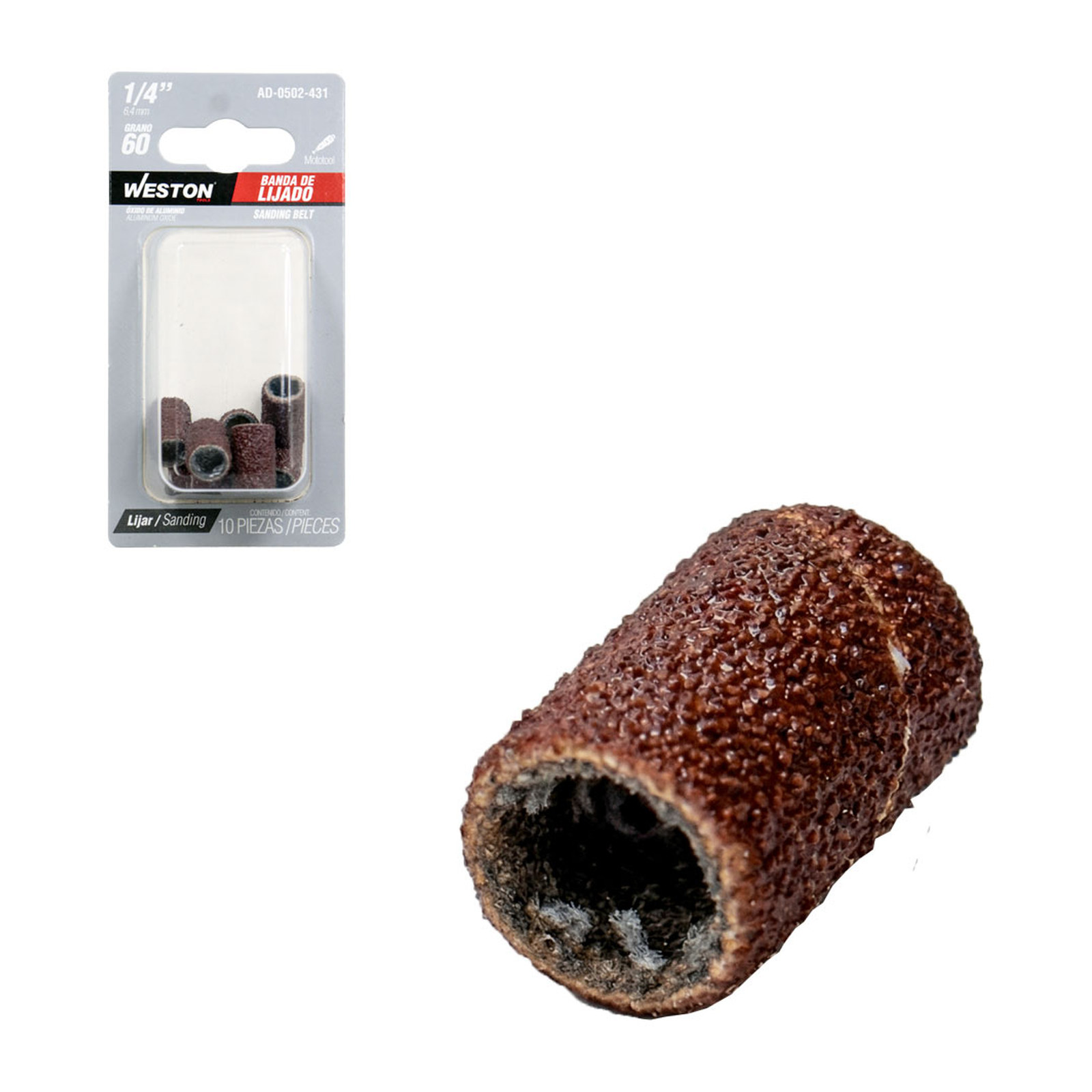 BANDA DE LIJADO 1/4" GRANO 60