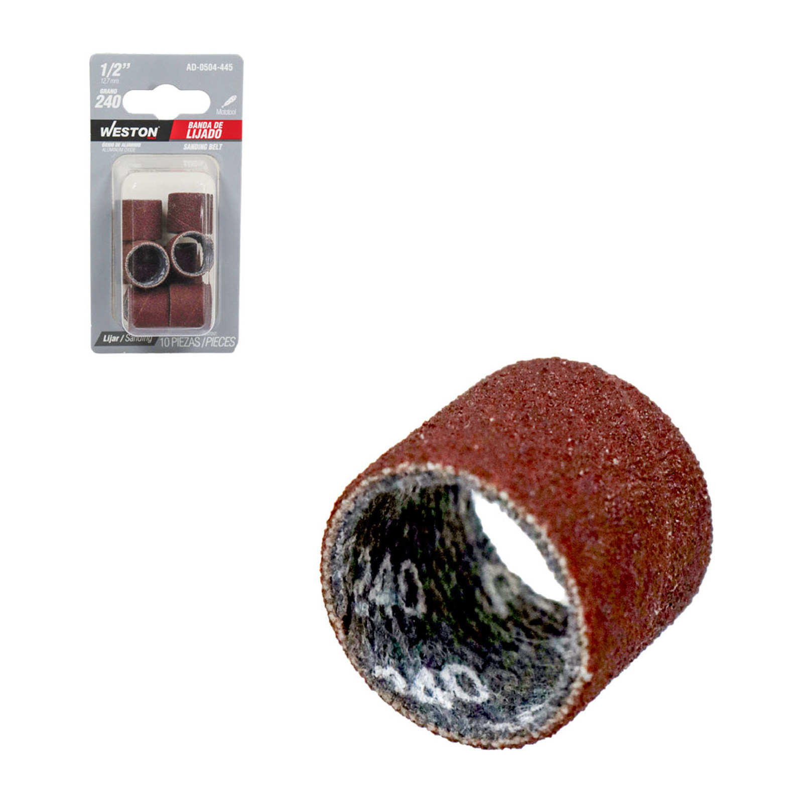 BANDA DE LIJADO 1/2" GRANO 240