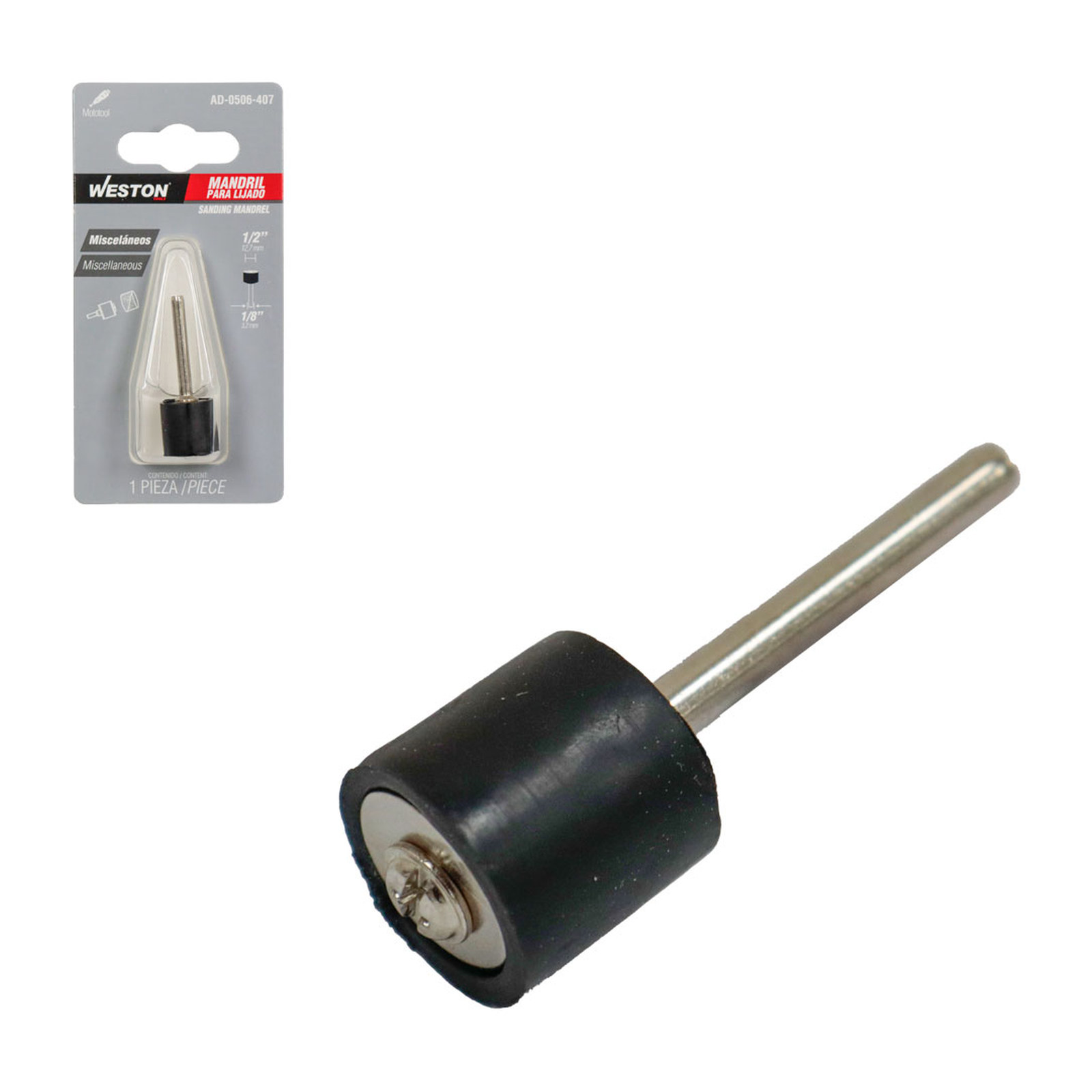 MANDRIL PARA LIJADO 1/2"