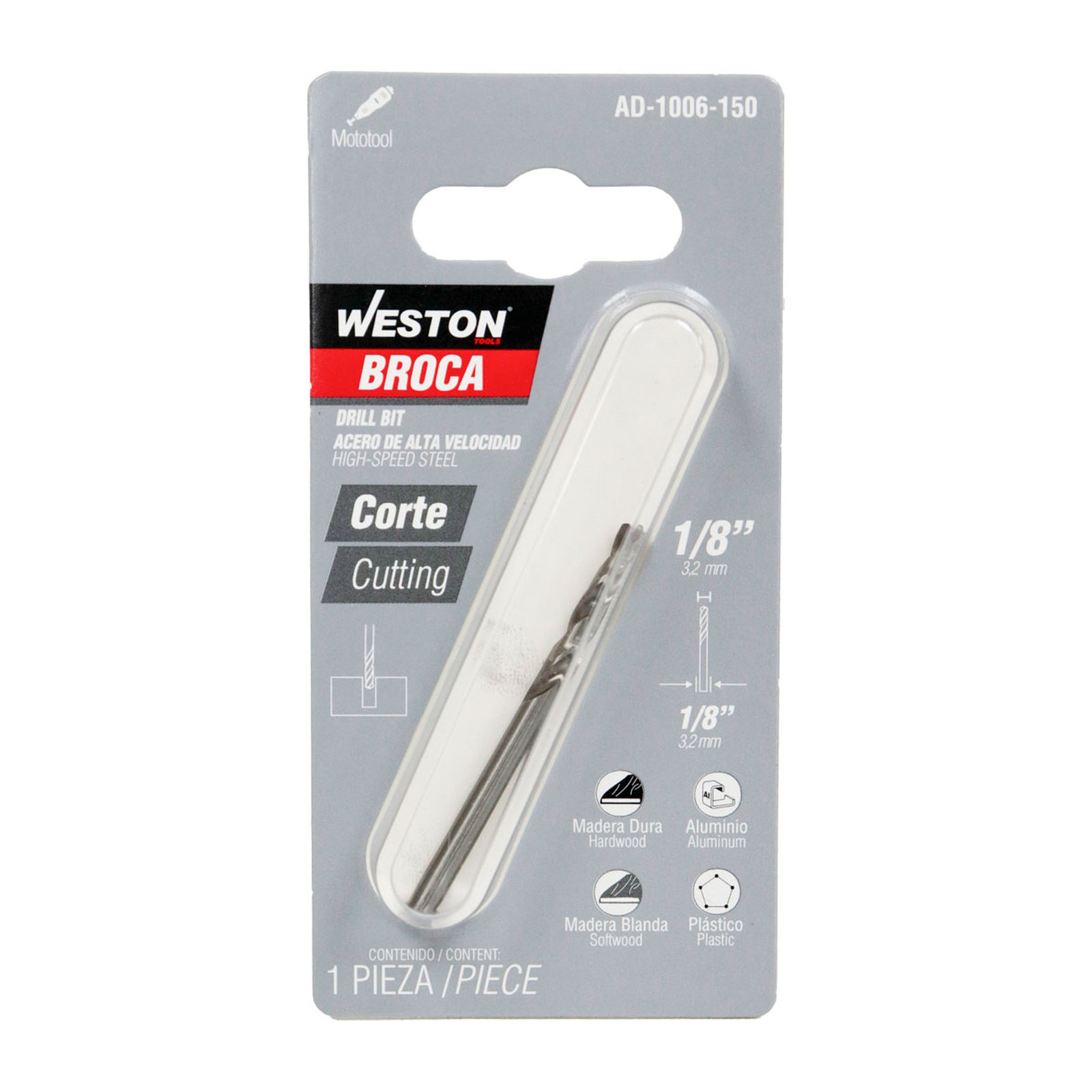 BROCA AAV P/MOTO TOOL 1/8" - Imagen 2