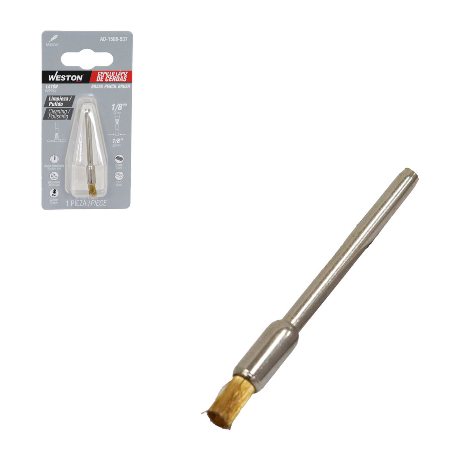 CEPILLO DE LATON LAPIZ 1/8"