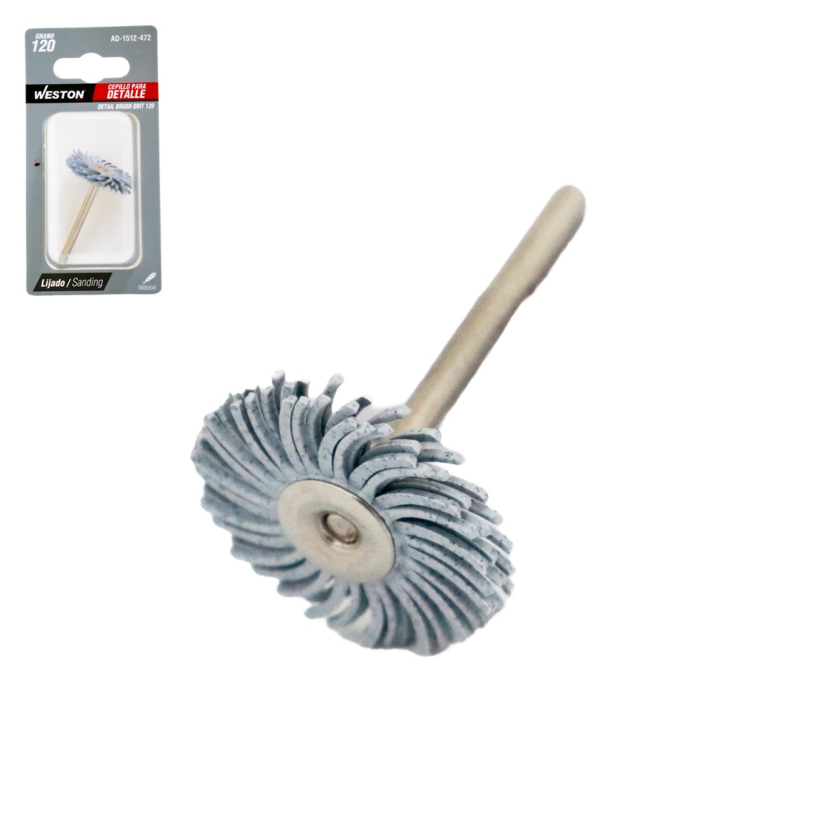 Cepillo para Detalle Grano 120 Medio Weston