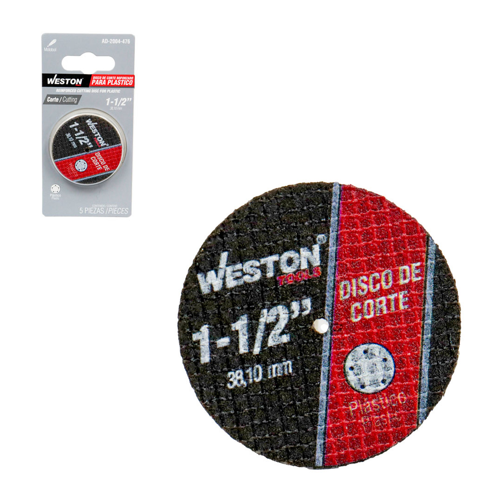 DISCO DE CORTE REFORZADO 1-1/2"