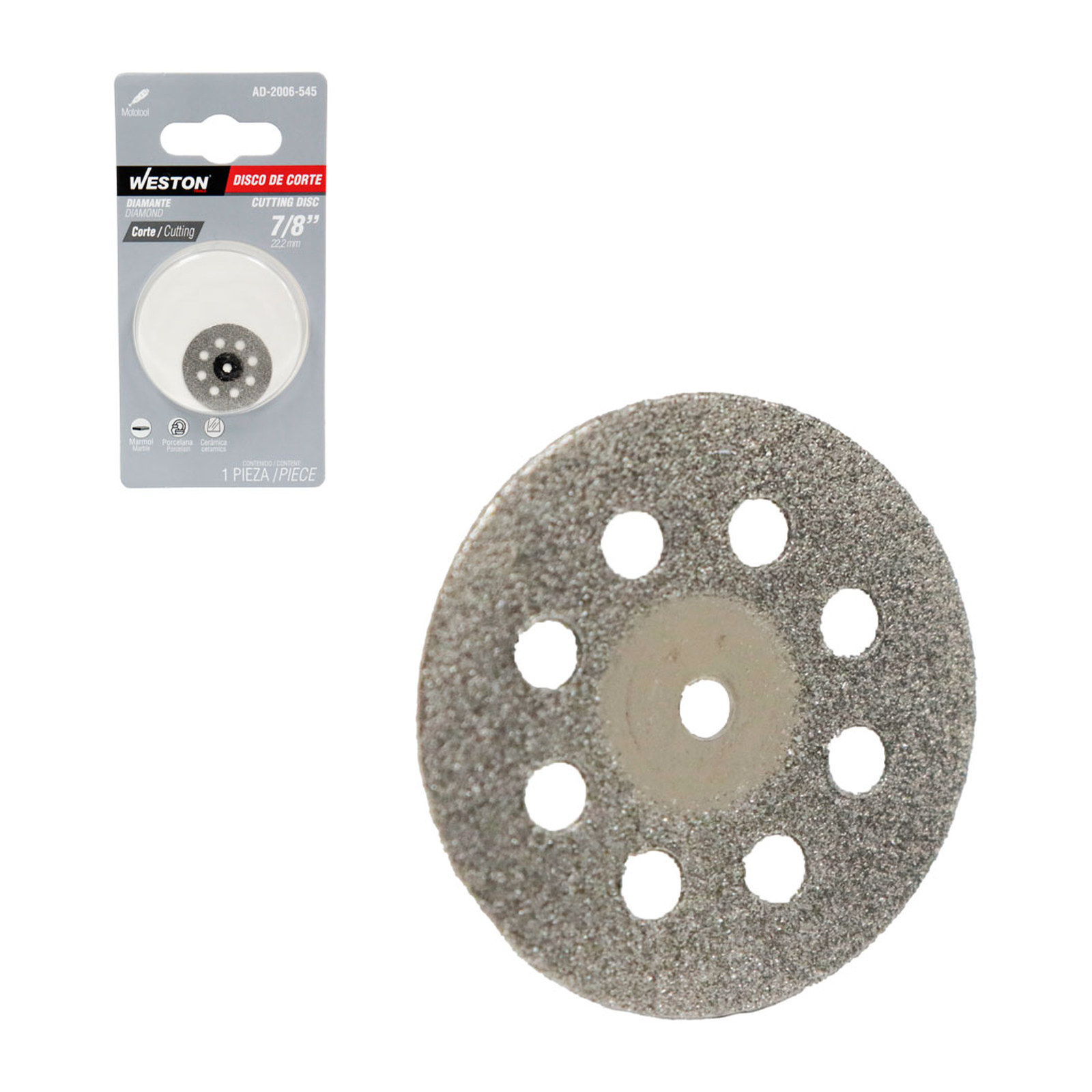 DISCO DE CORTE DE DIAMANTE 7/8"