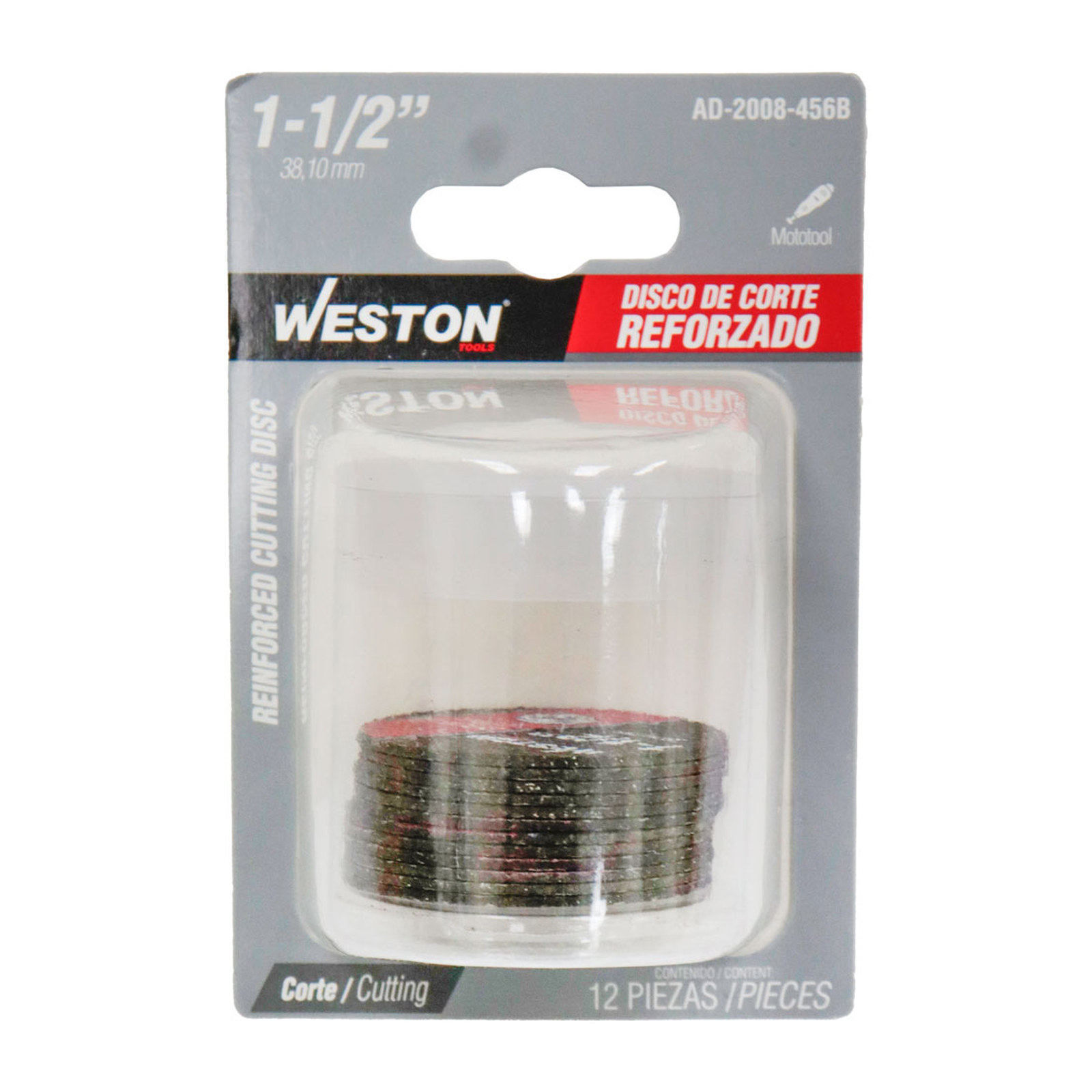 DISCO DE CORTE REFORZADO CON FIBRA DE VIDRIO 1-1/2" - Imagen 2
