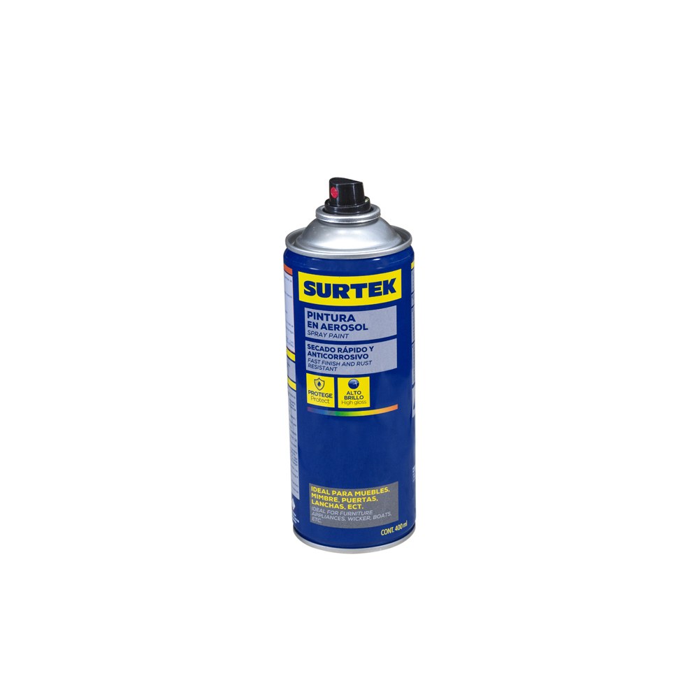 Pintura en aerosol 400 ml color naranja flourescente Surtek