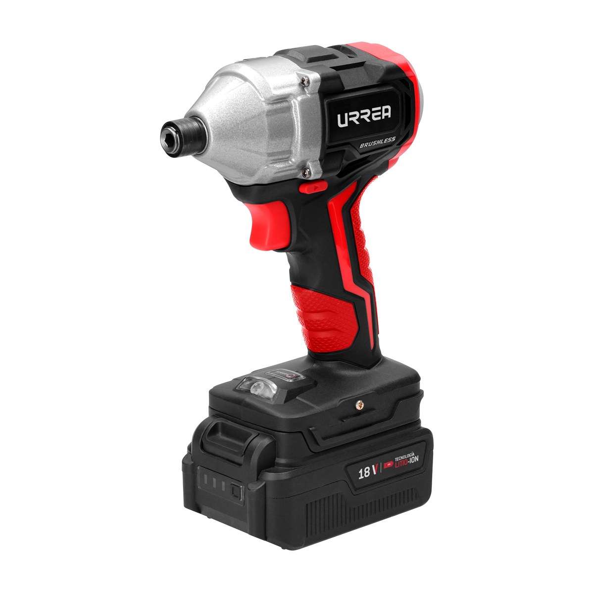 Atornillador de impacto 1/4" a batería Litio-ion 18 V 20 Nm Urrea