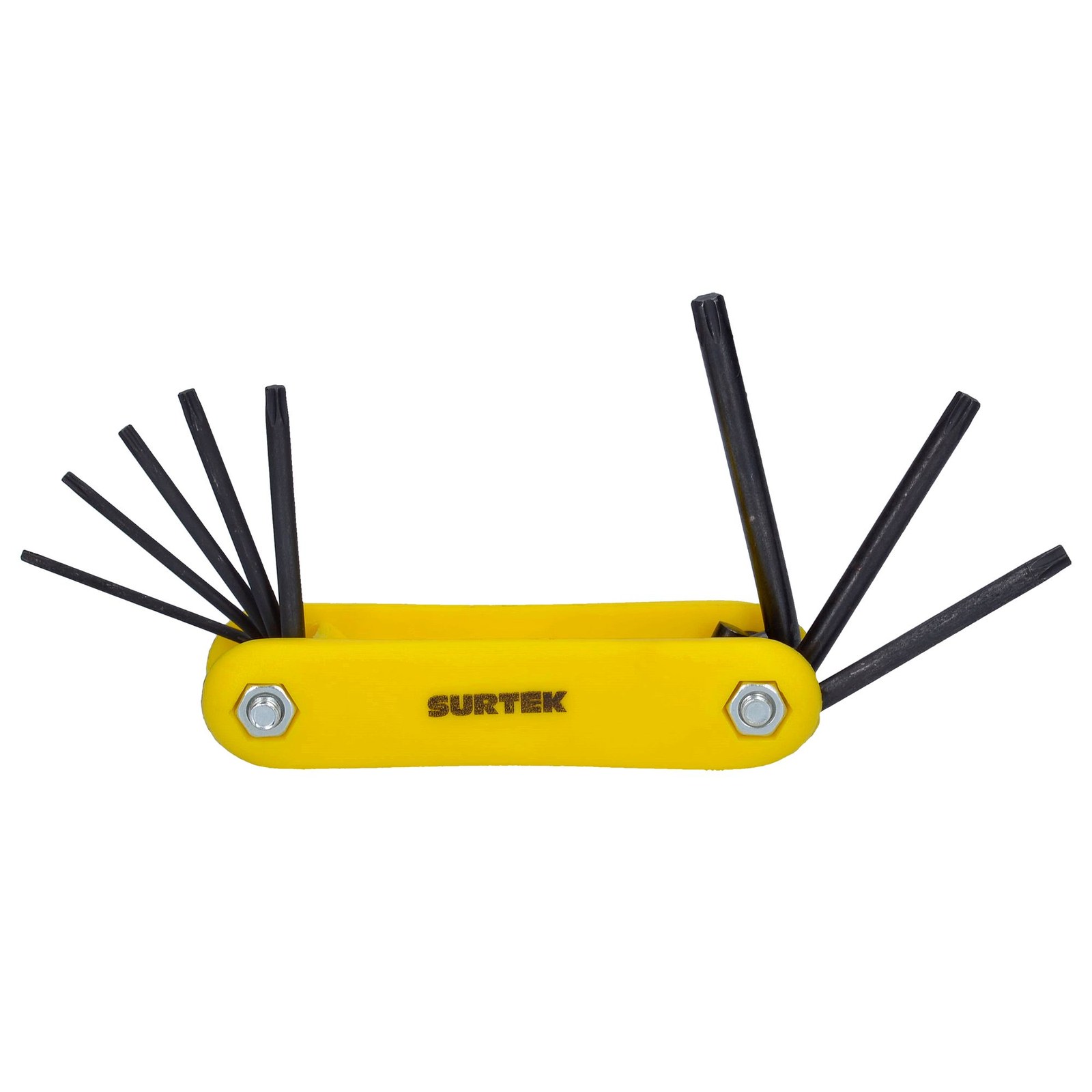 Juego de llaves hexagonales torx tipo navaja, 8 piezas en rack Surtek - Imagen 2