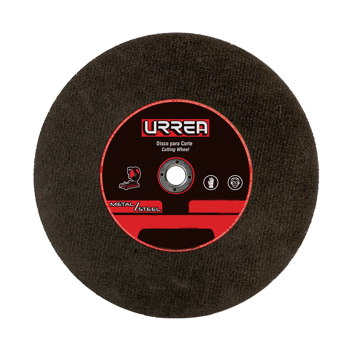 Disco abrasivo tipo 1 para metal 14" x 1/8" Urrea