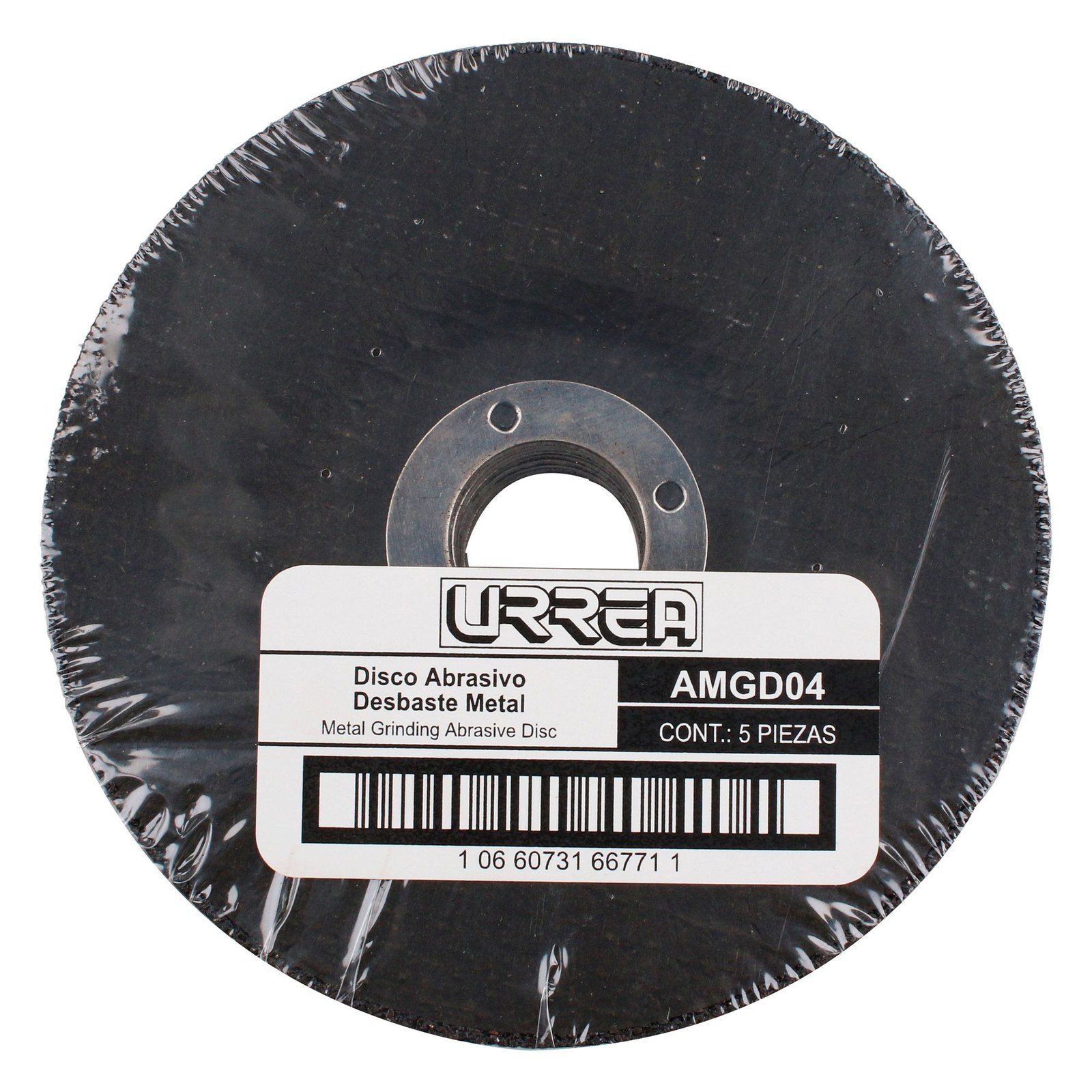 Disco abrasivo tipo 27 para metal, 4-1/2" x 1/4" Urrea - Imagen 3