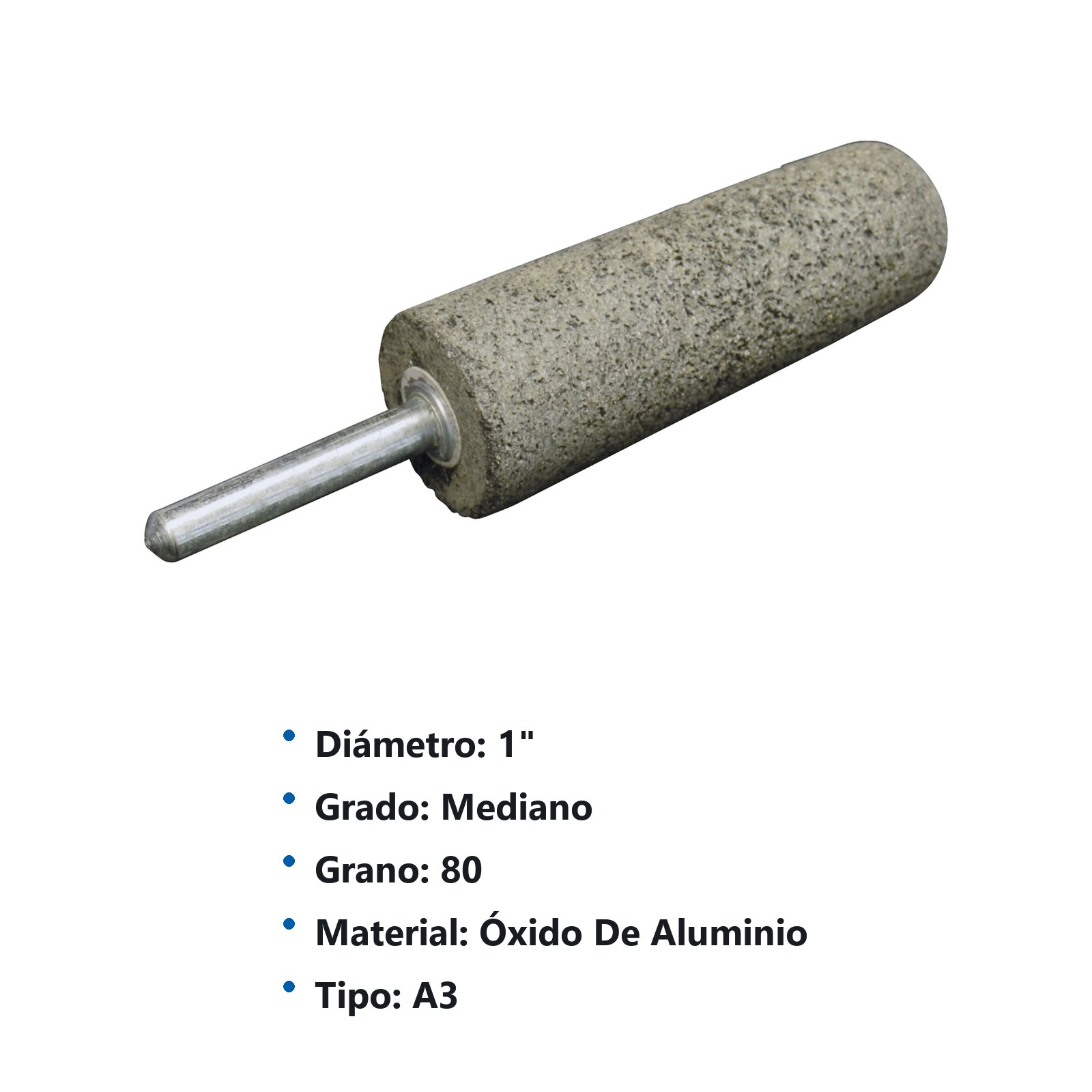 Punta montada de óxido de aluminio para acero inoxidable tipo A3 Urrea - Imagen 3