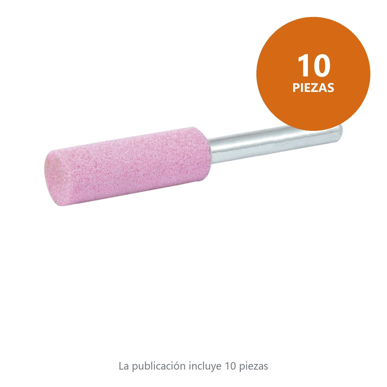 Punta montada de óxido de aluminio rosa tipo W188 Urrea - Imagen 2