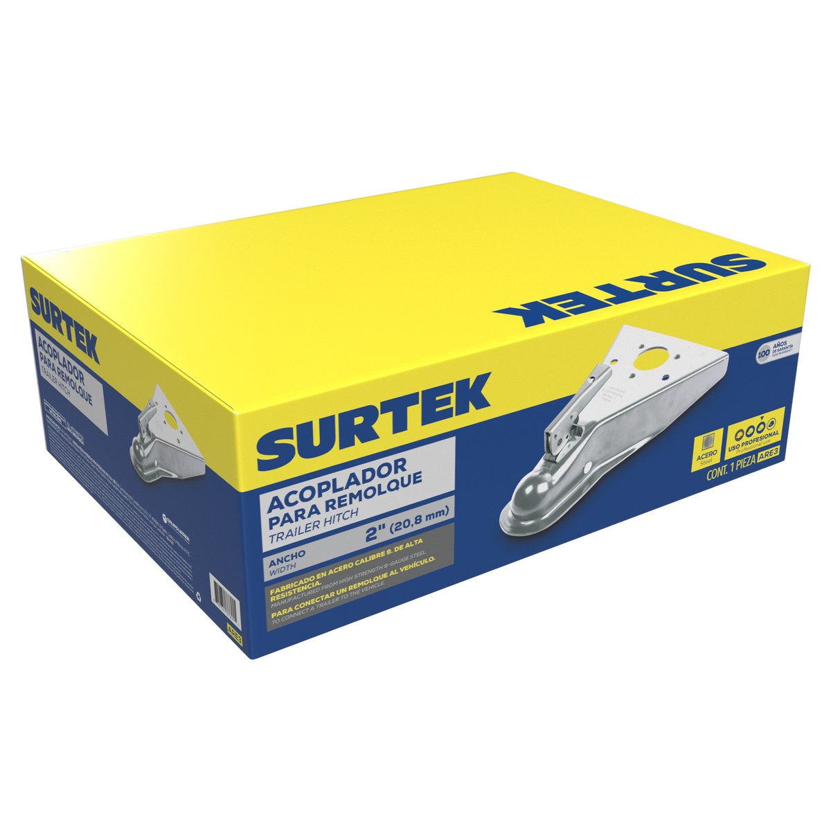 Acoplador para remolque tipo "A", 2" Surtek - Imagen 2