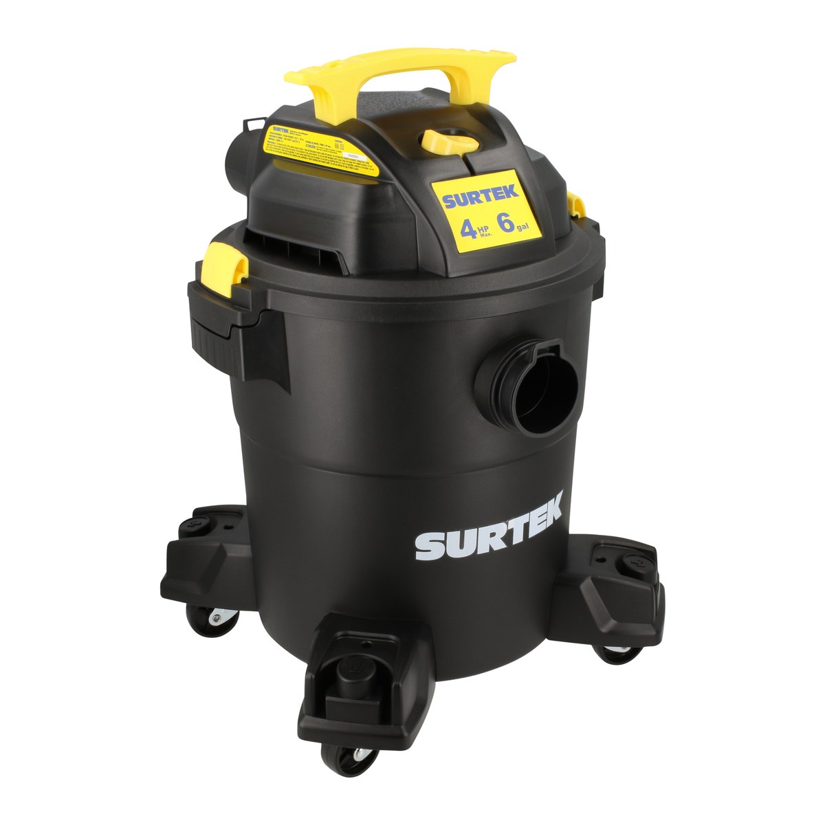 Aspiradora de plástico 6 galones, 4 HP 120 V Surtek - Imagen 2