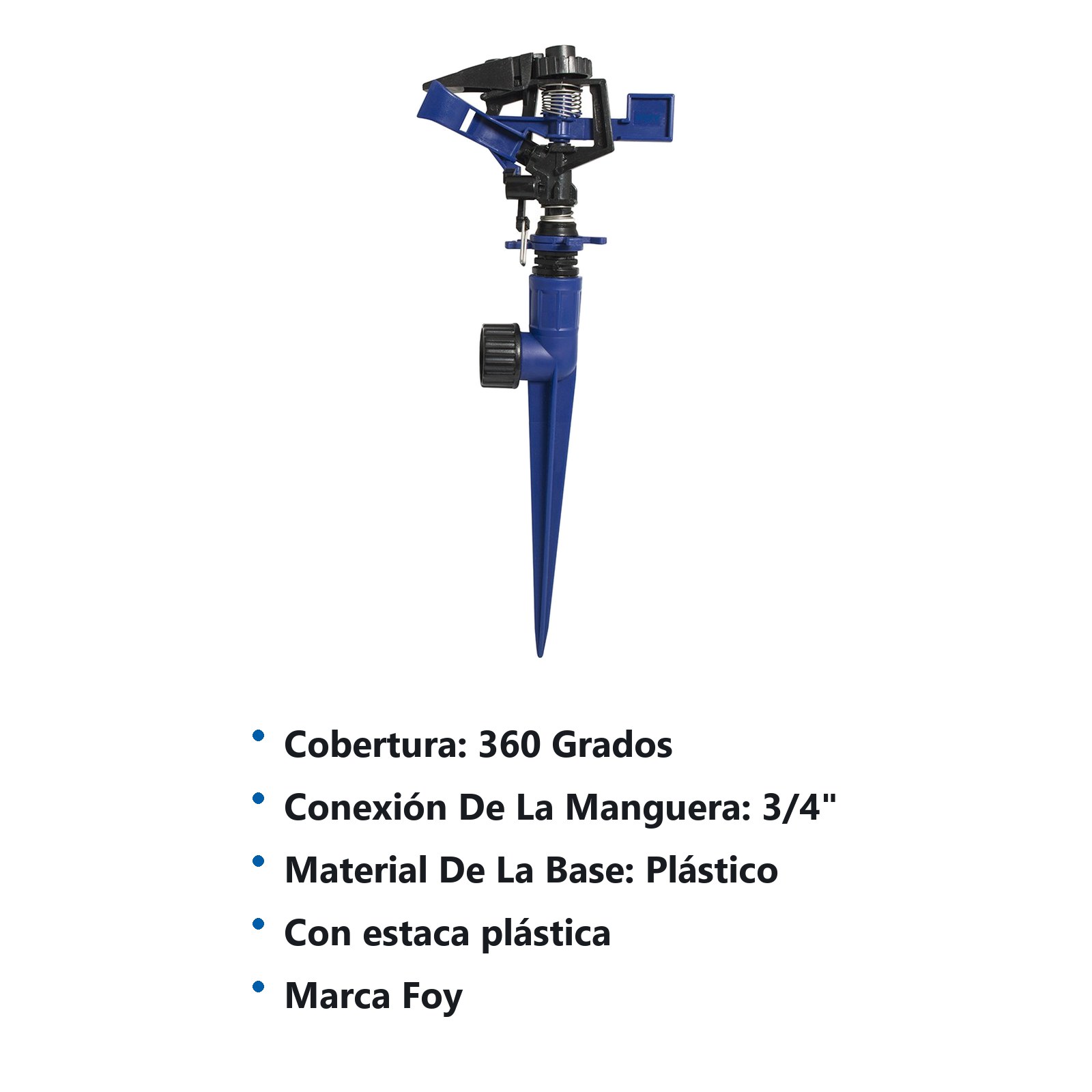 Aspersor plástico regulable por pulsación 3/4" GHT 1 vía Foy - Imagen 3