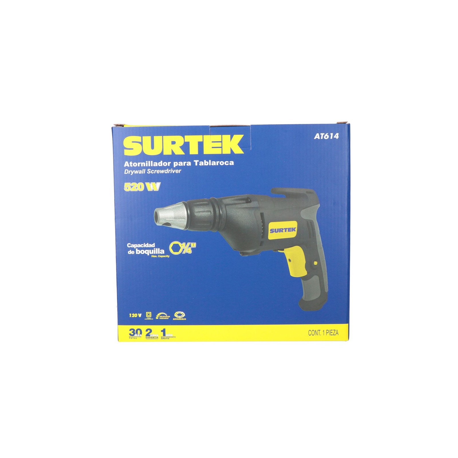 Atornillador eléctrico para tablaroca 1/4", 120 V Surtek - Imagen 3