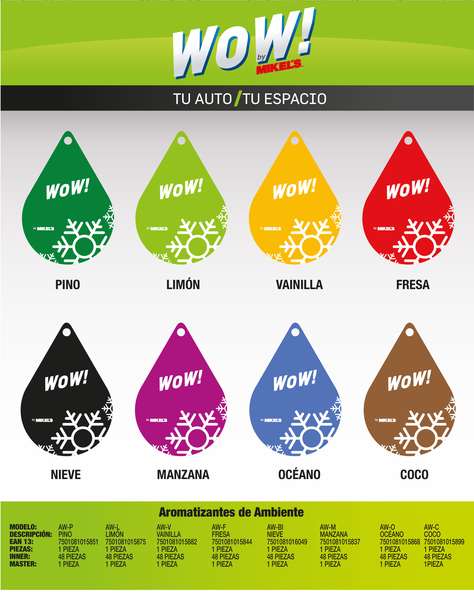 WOW AW-M AROMATIZANTE OLOR MANZANA - Imagen 2