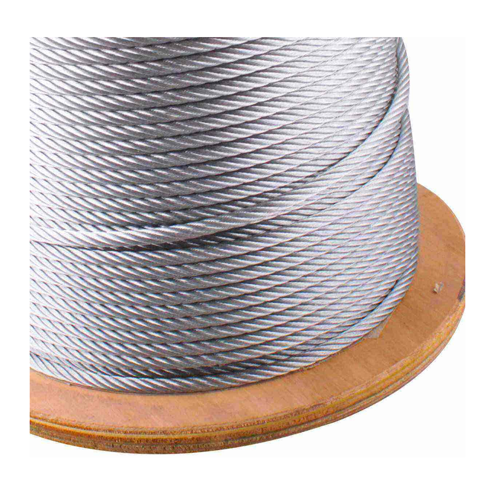 CABLE DE ACERO GALVANIZADO 7X19 3/16" ROLLO 100M - Imagen 2