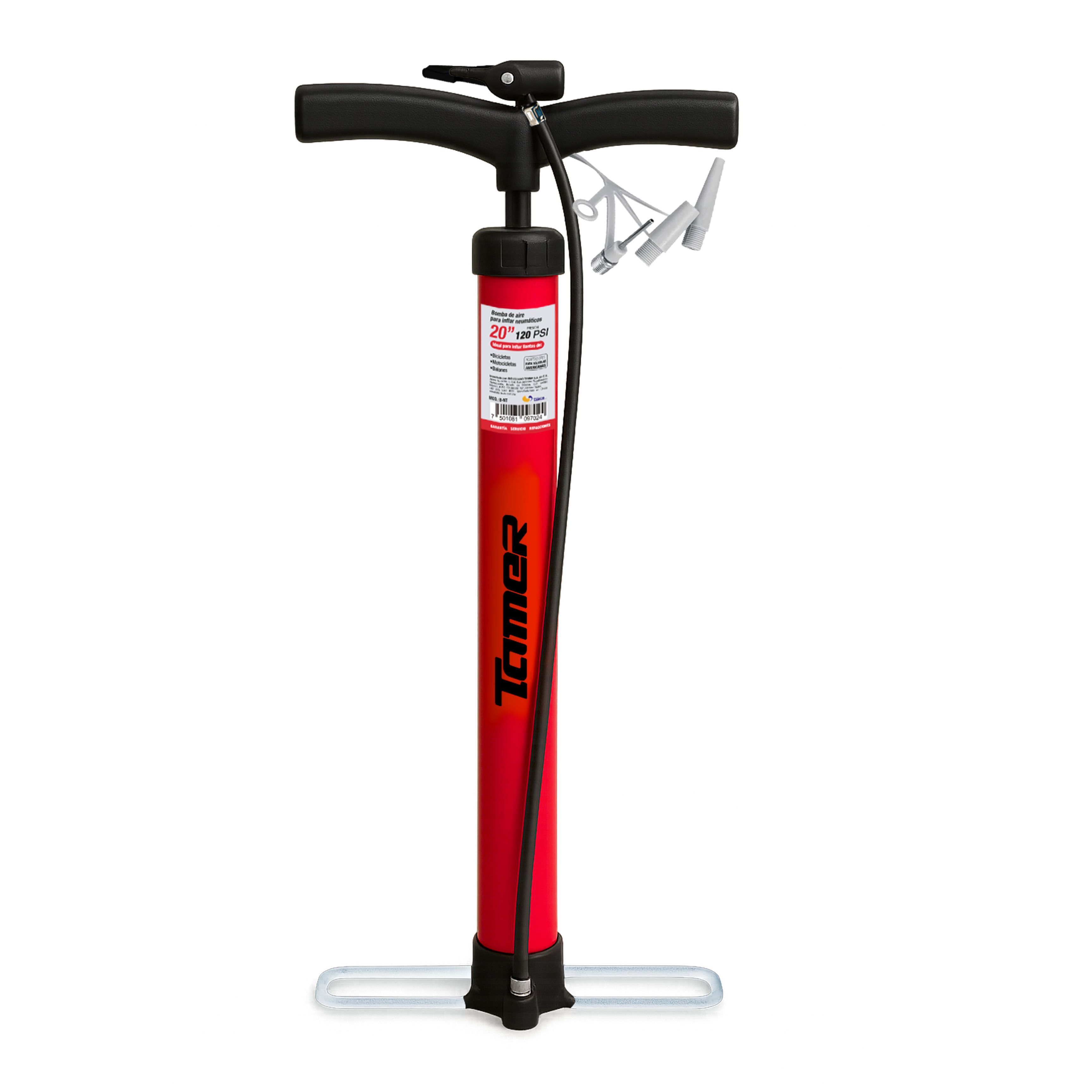 TAMER B/NT Bomba de aire para inflar llantas (120 PSI)