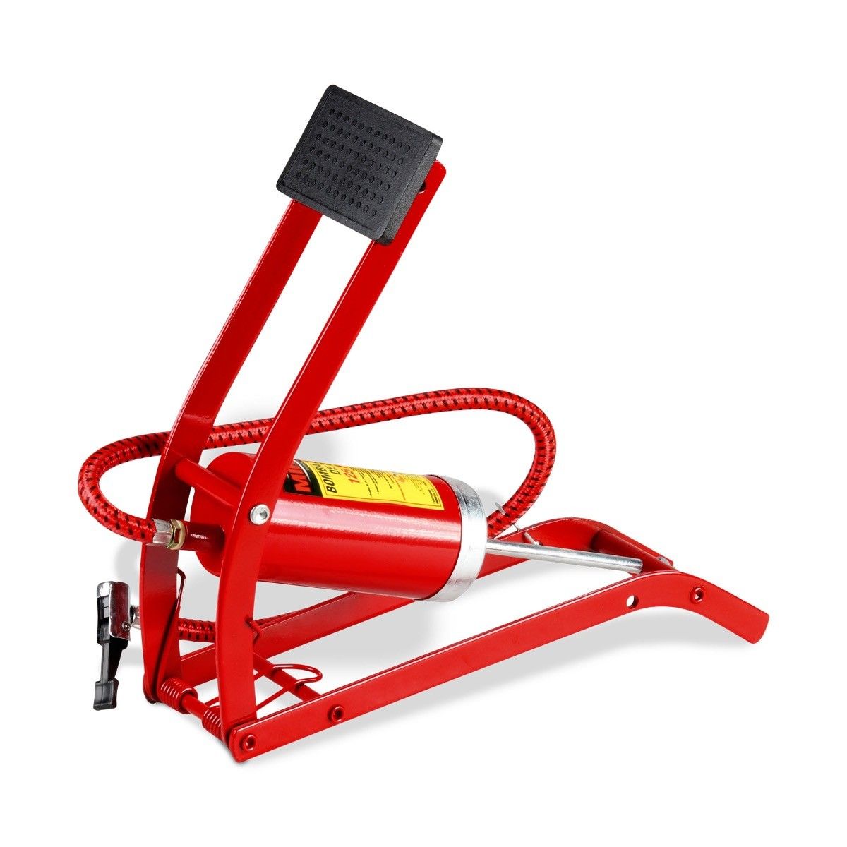 MIKELS B/P Bomba de aire con pedal de cilindro sencillo (125 PSI)