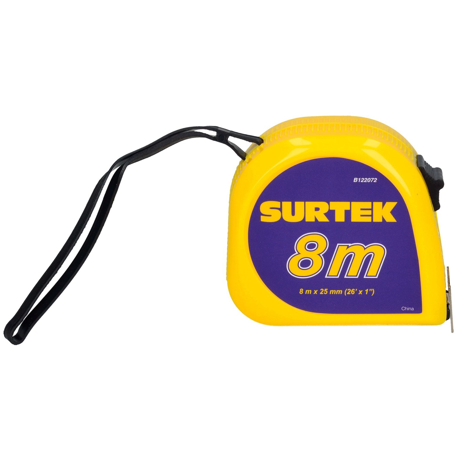 Flexómetro con carcasa de plástico invencible 8 m x 1" Surtek - Imagen 3