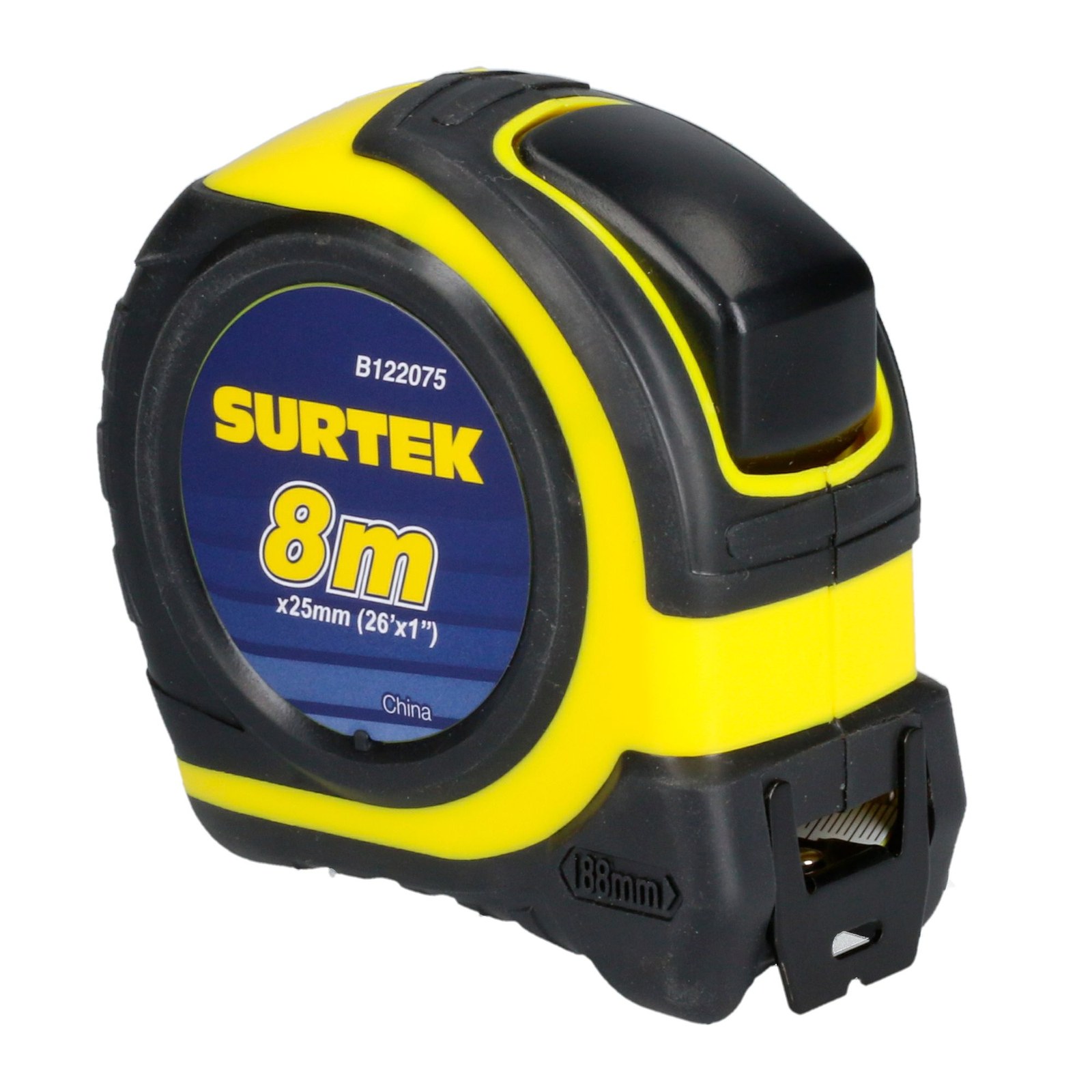 Flexómetro con carcasa rubber grip 8 m x 1" Surtek - Imagen 3