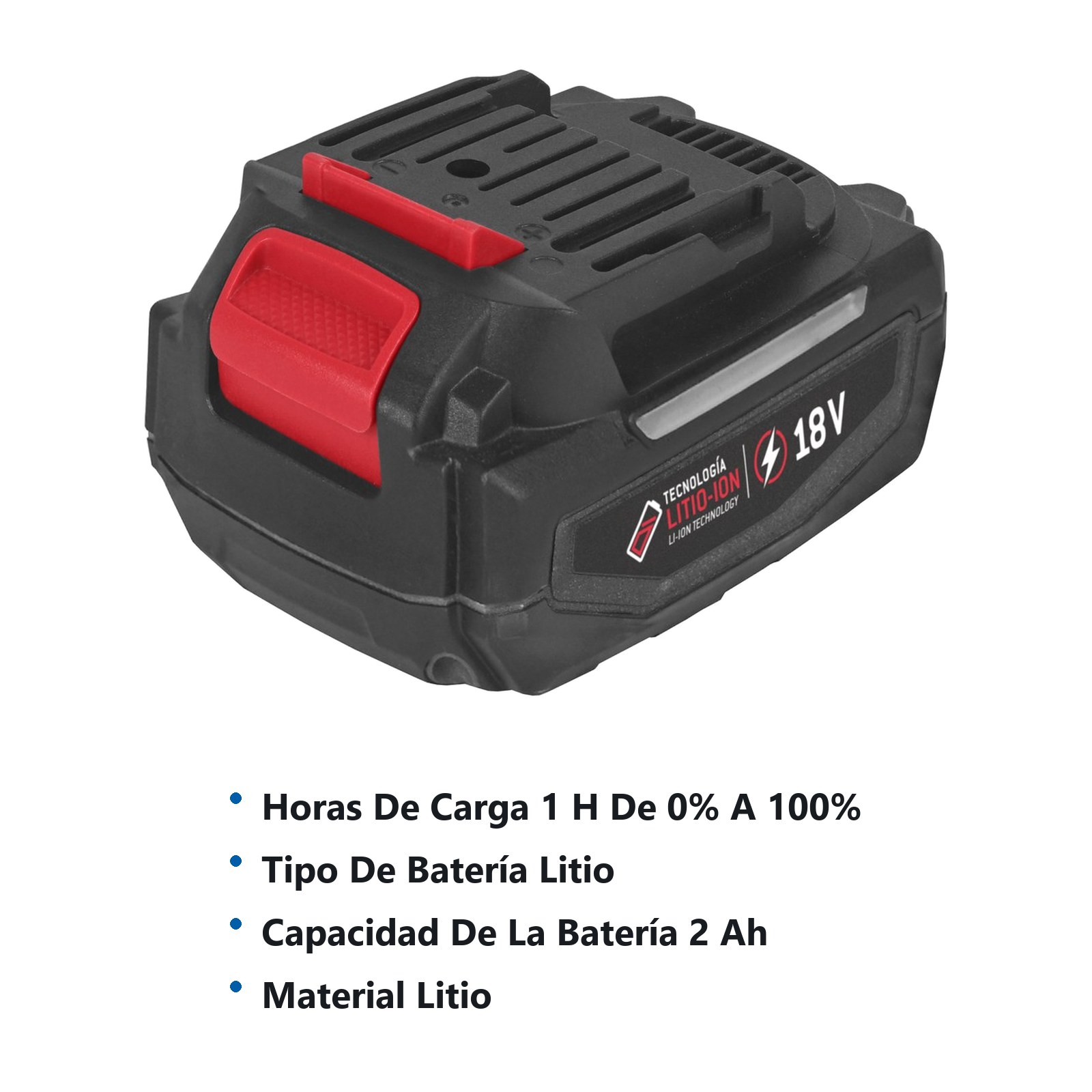 Batería Litio-ion 18 V, 2.0 Ah Urrea - Imagen 2
