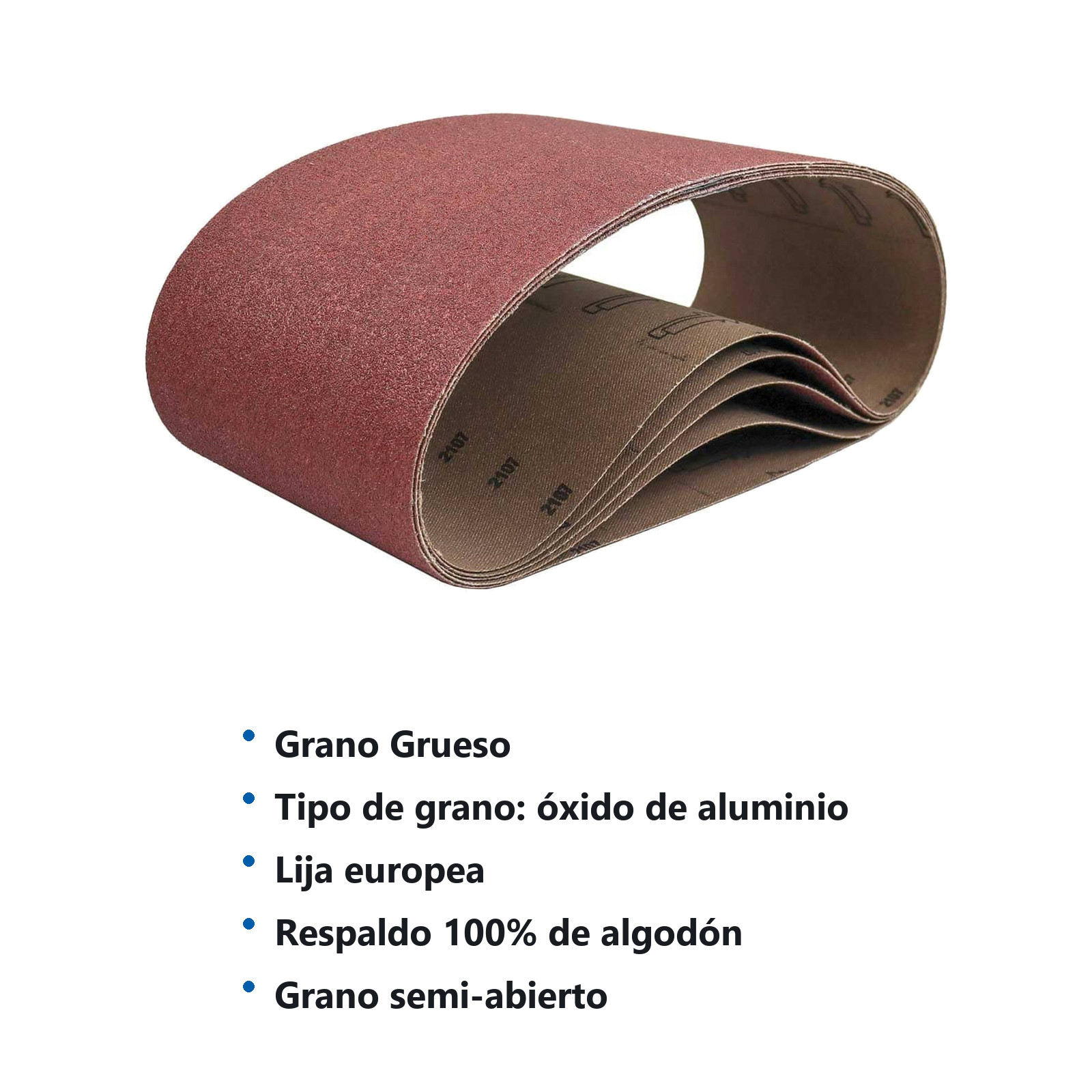 BANDA MIMS OXIDO DE ALUMINIO 3"X 24" G40 ALGODON SEMI-ABIERTO (Precio x pieza - Empaque c/5 pzas) - Imagen 4