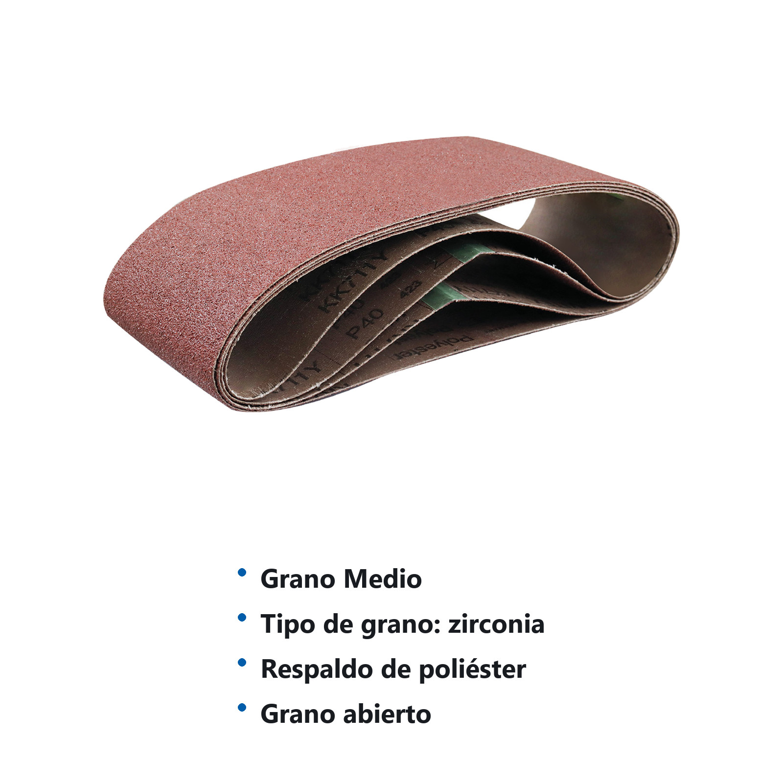 BANDA WESTON OXIDO DE ALUMINIO 3"X 18" G100 POLYESTER CERRADO (Precio x Pza - Empaque c/5 pzs) - Imagen 3