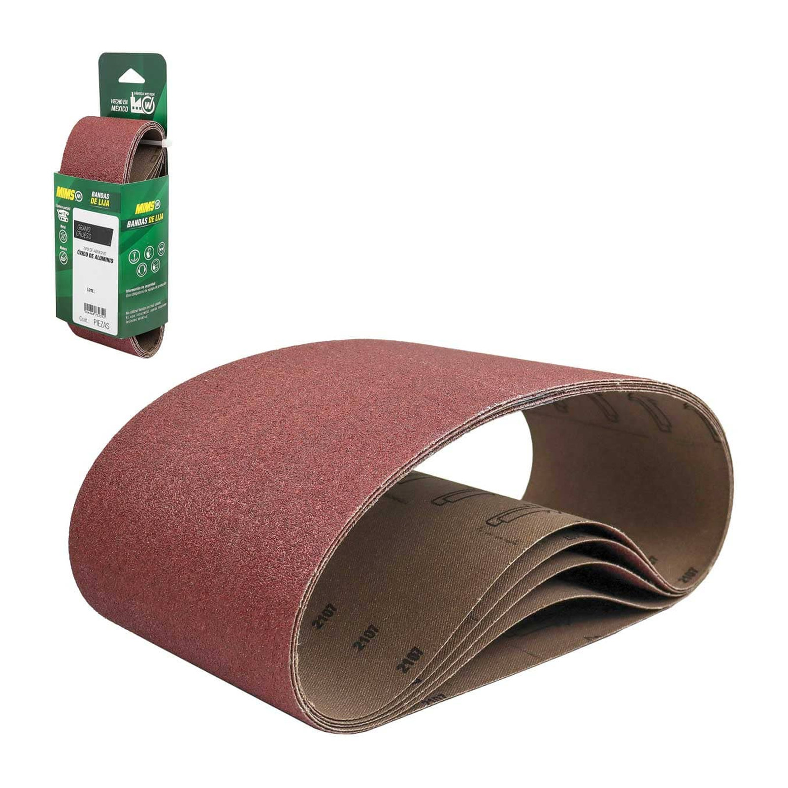 Banda de Lija MIMS Óxido de Aluminio 4" x 36" Grano 50