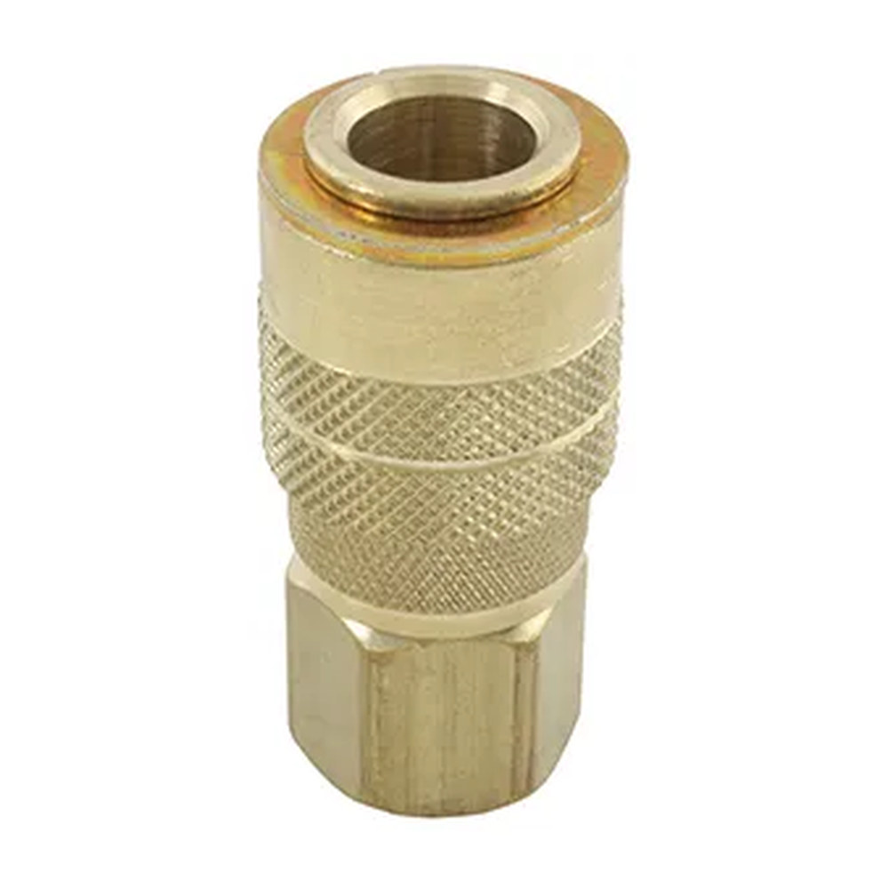 Conexión rápida hembra 1/4" 713BK con guarda Milton - Paquete 10 Piezas