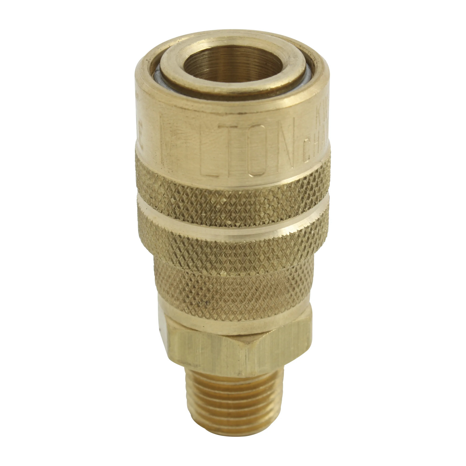 Conexión rápida macho 3/8" bronce 719BK Milton - Paquete 10 Piezas