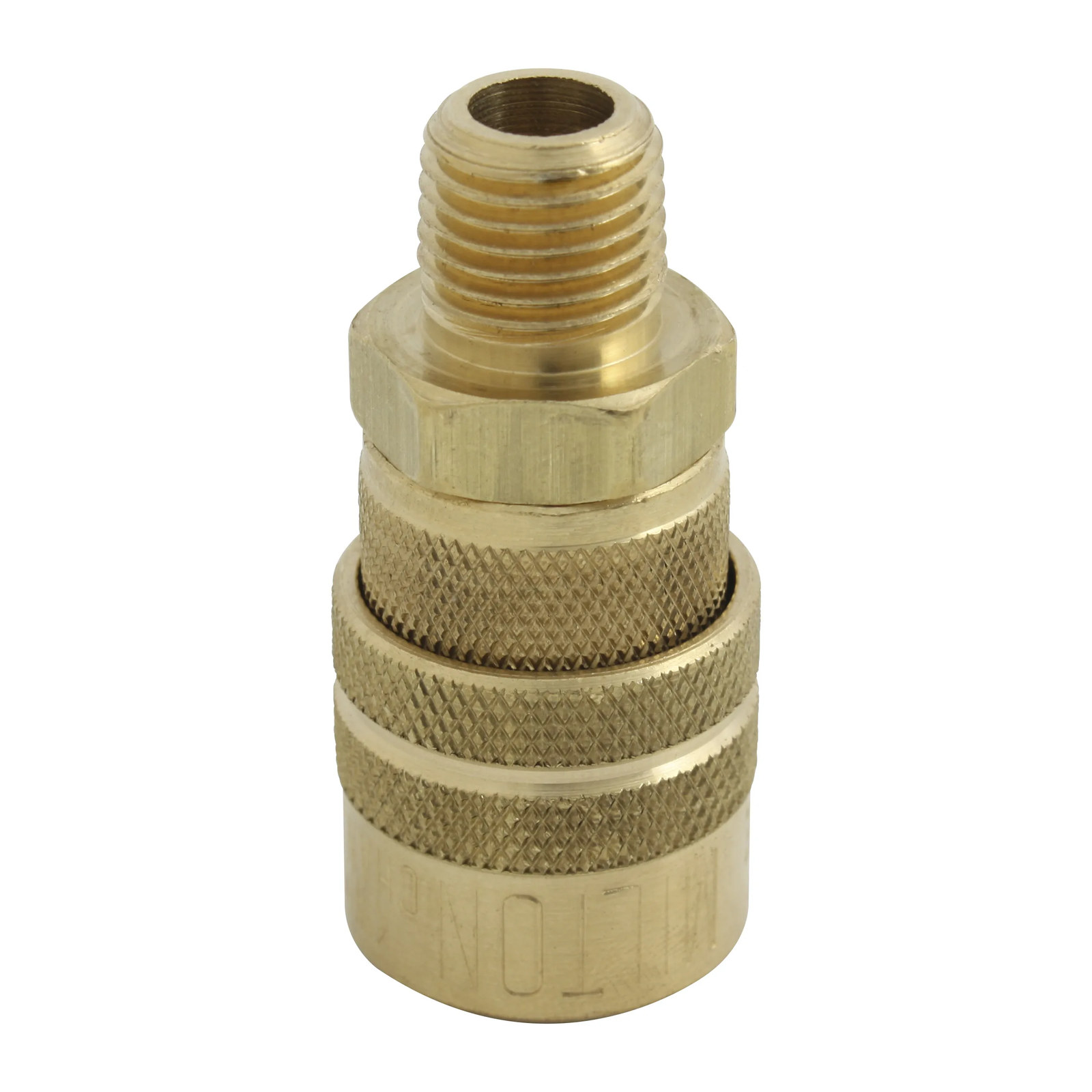 Conexión rápida macho 3/8" bronce 719BK Milton - Imagen 2