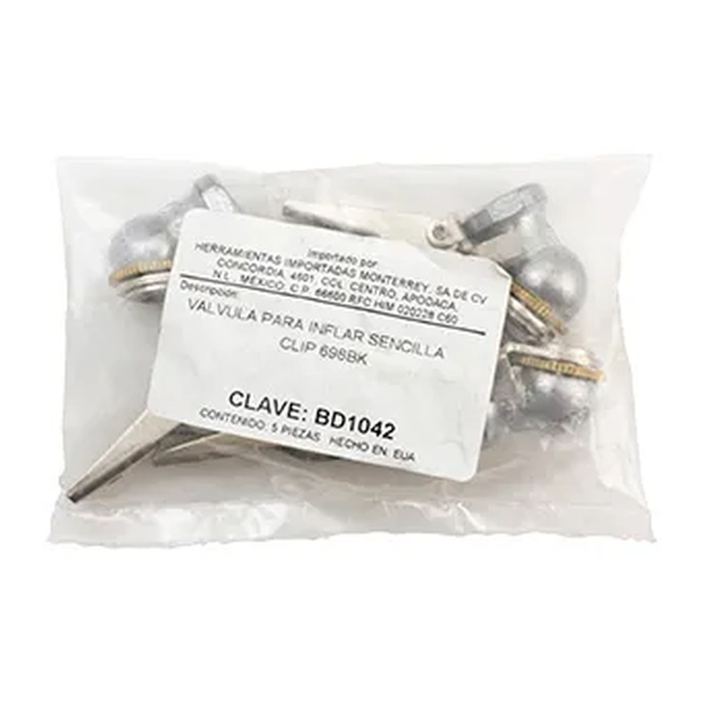 Válvula para Inflar Sencilla Clip 698BK - Imagen 4
