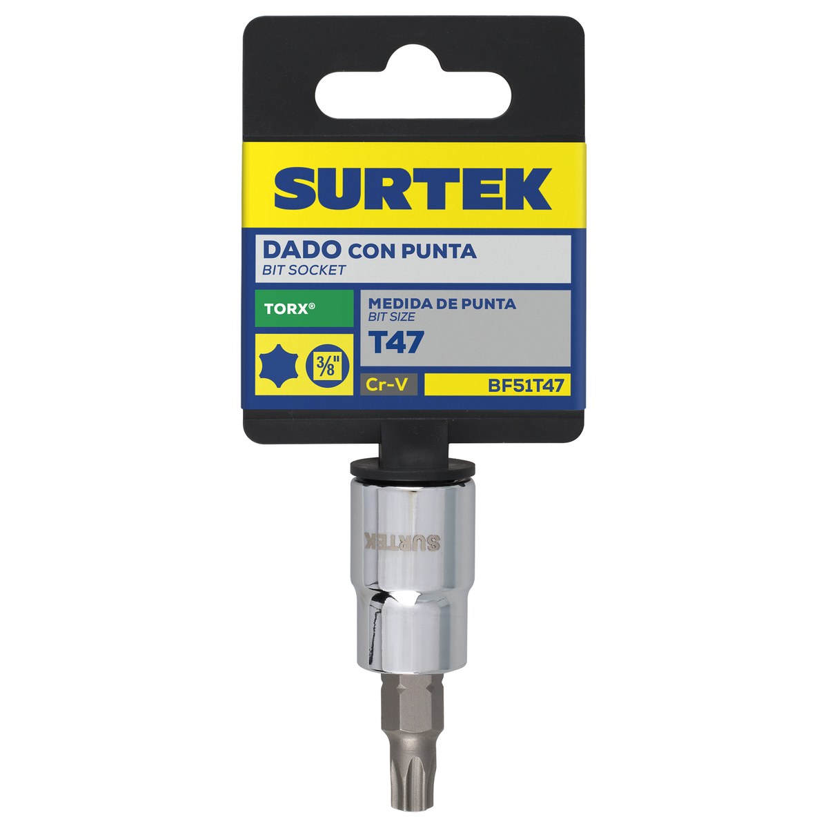 Dado con punta torx cuadro de 3/8", T47 Surtek - Imagen 2
